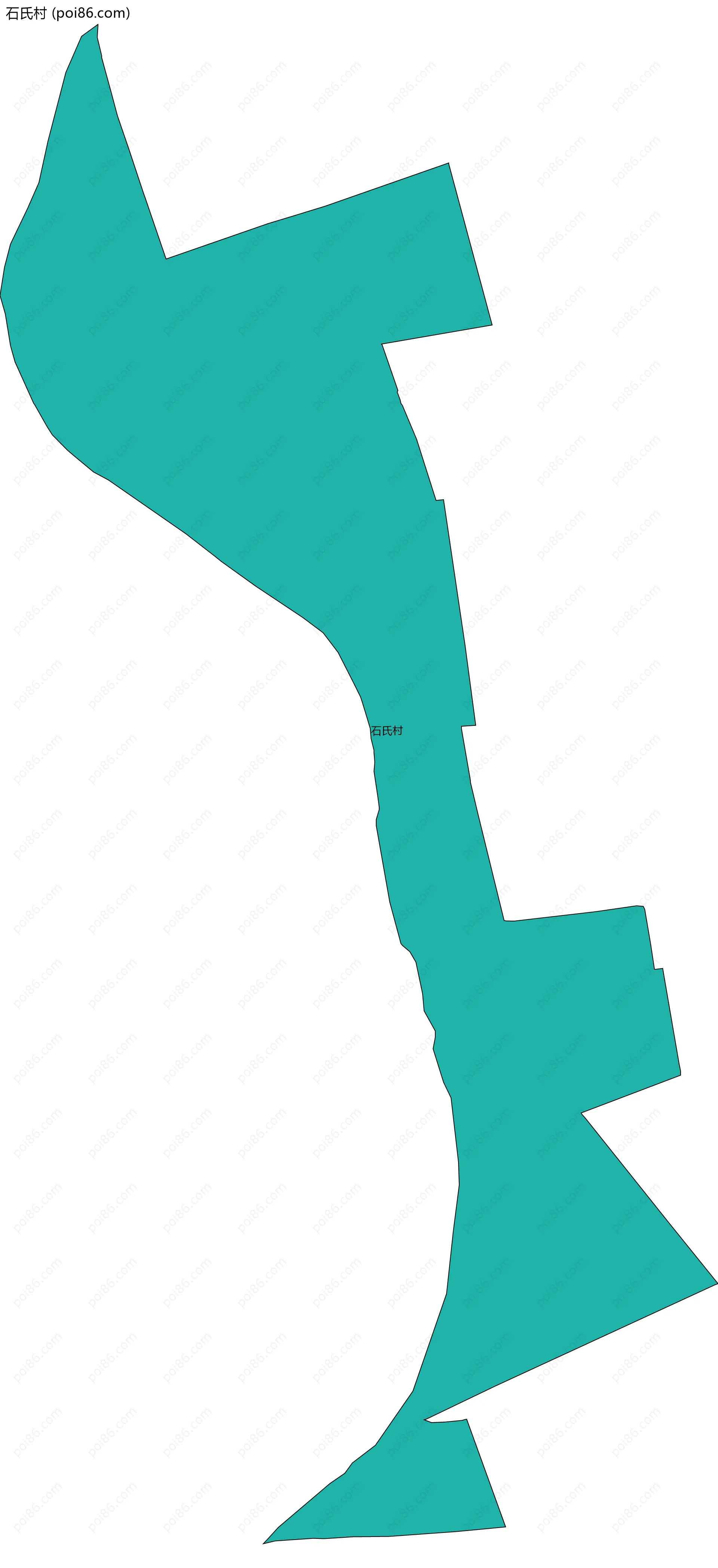 石氏村边界地图