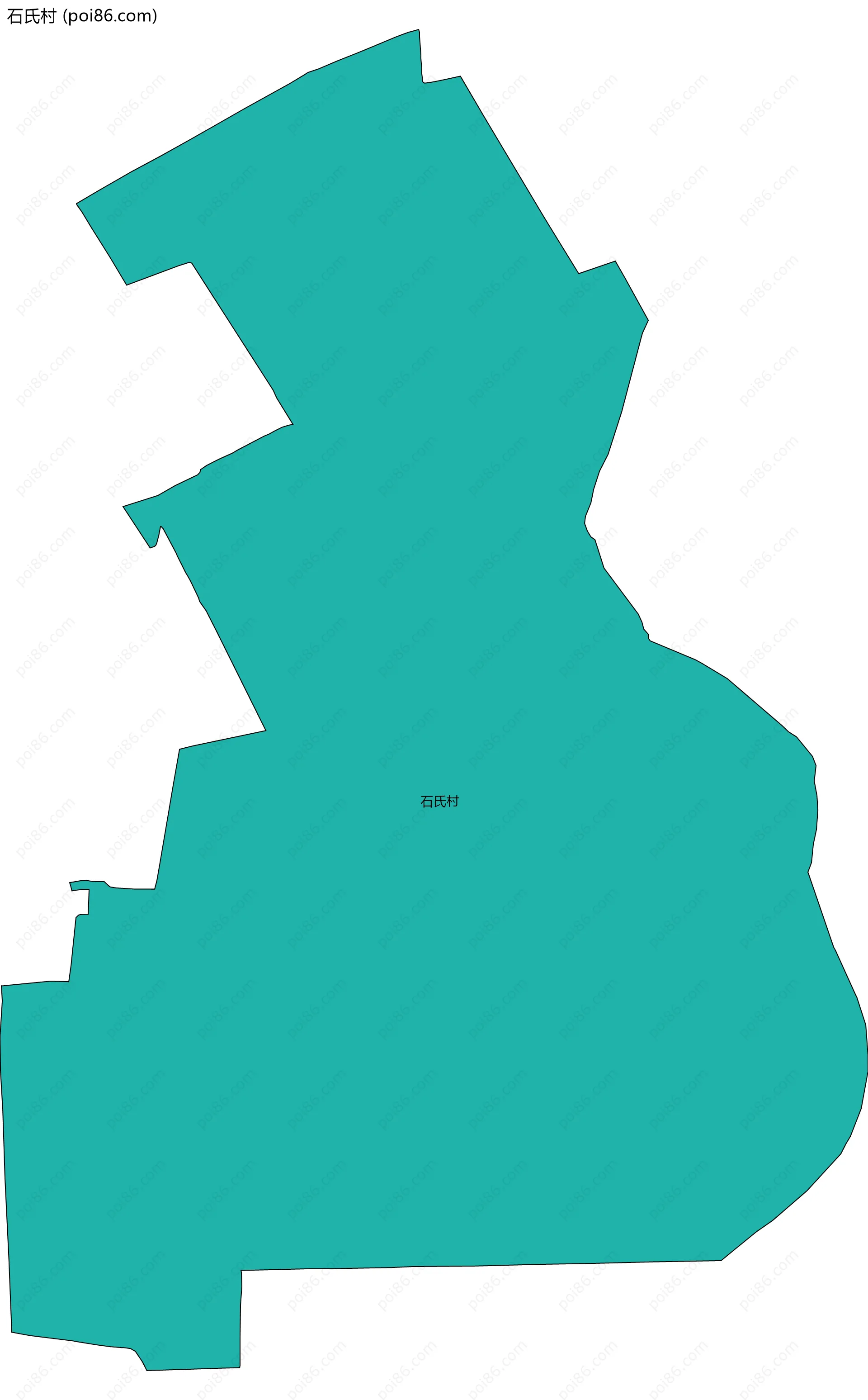 石氏村边界地图