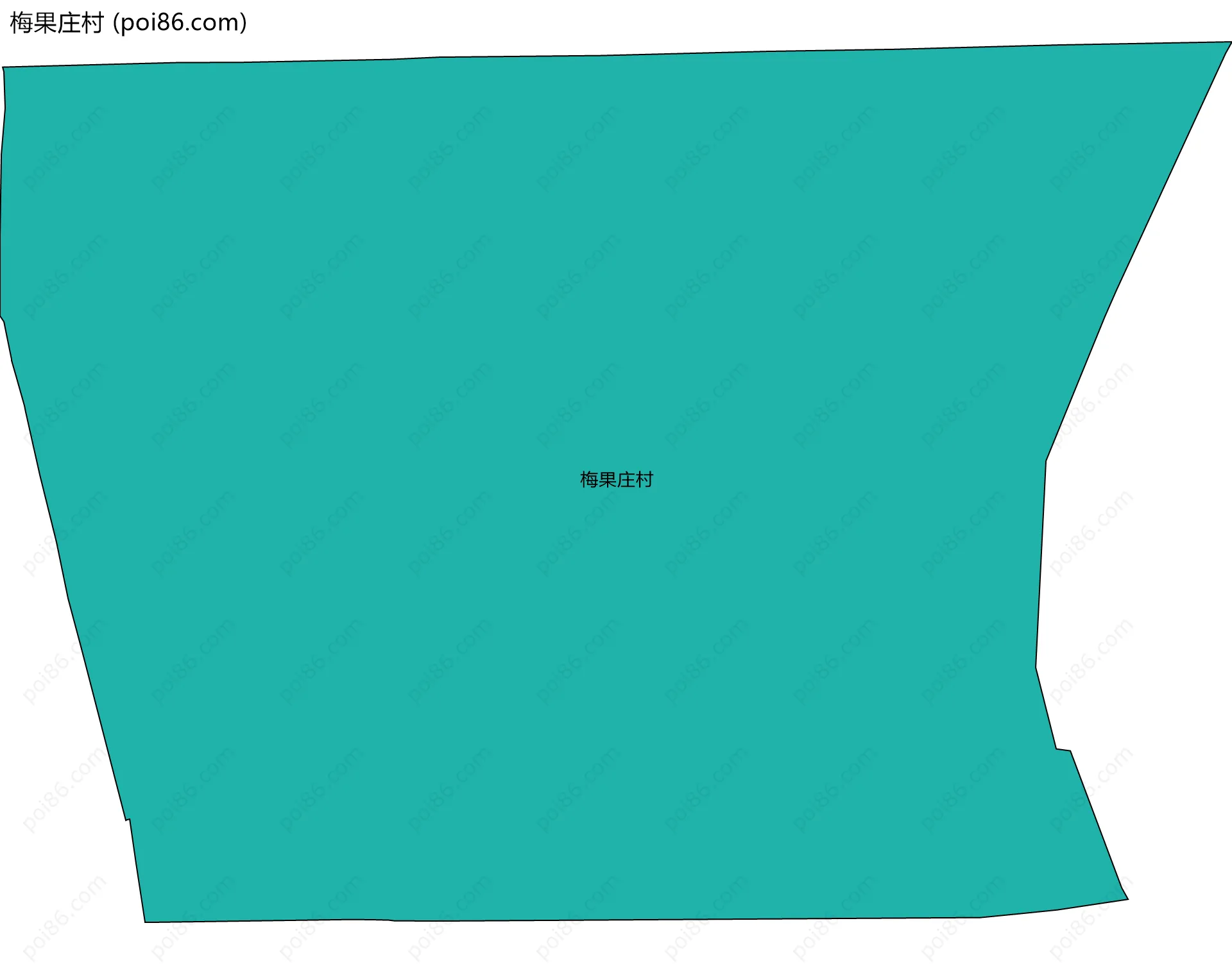 梅果庄村边界地图