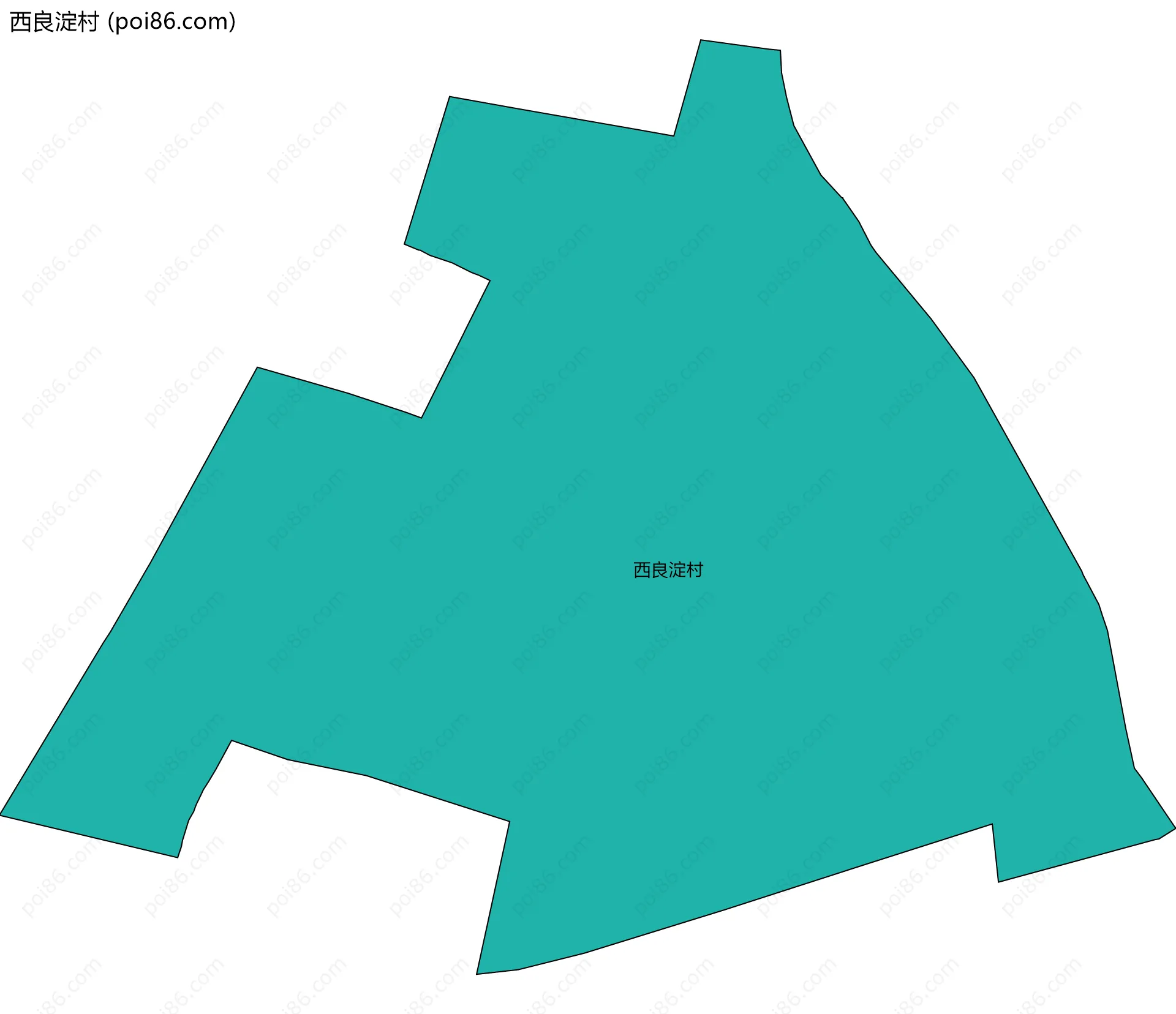 西良淀村边界地图