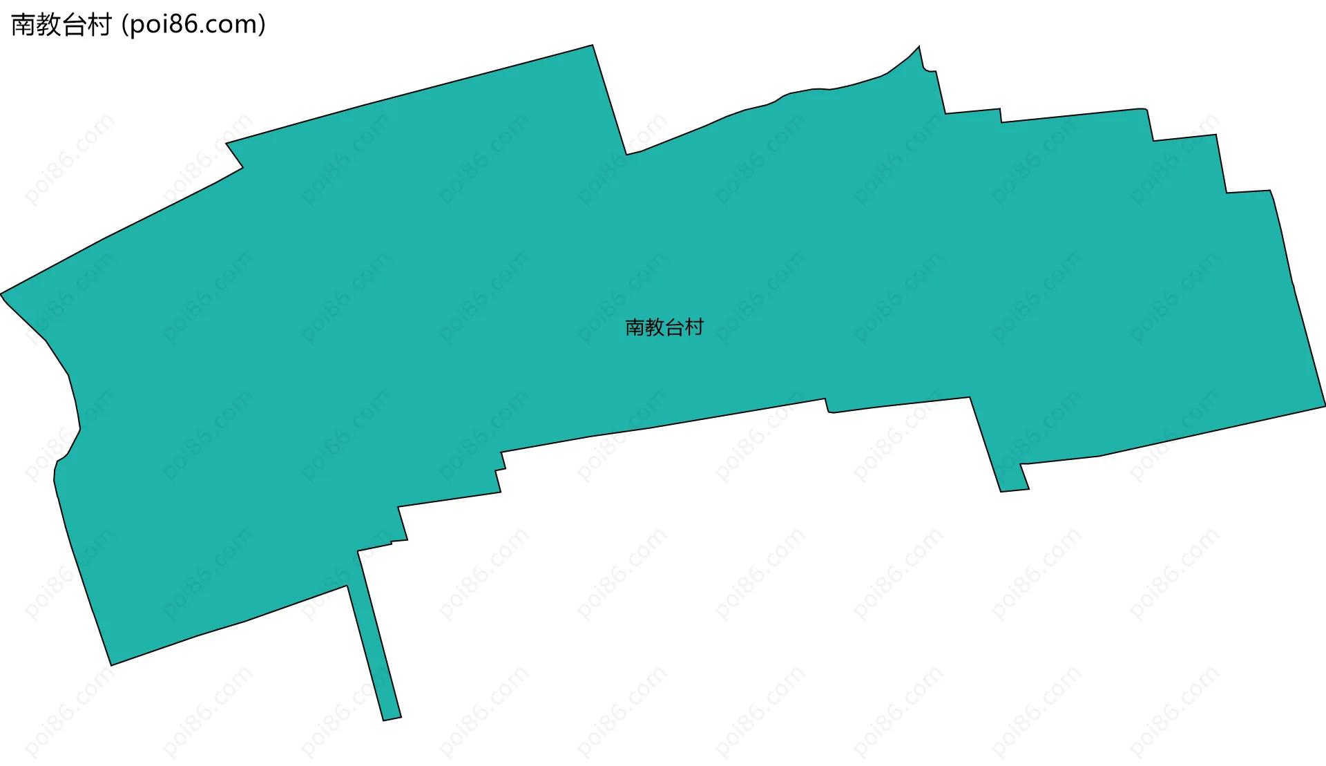 南教台村边界地图