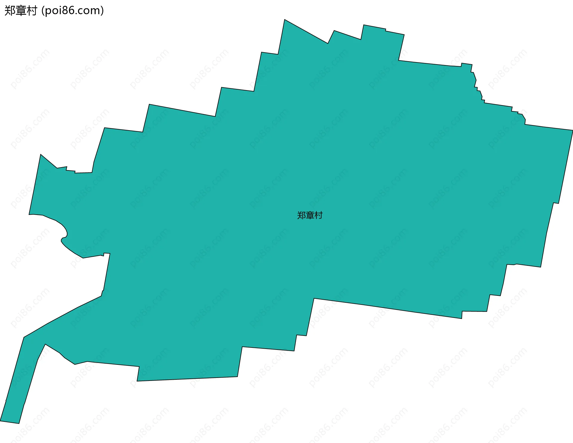 郑章村边界地图