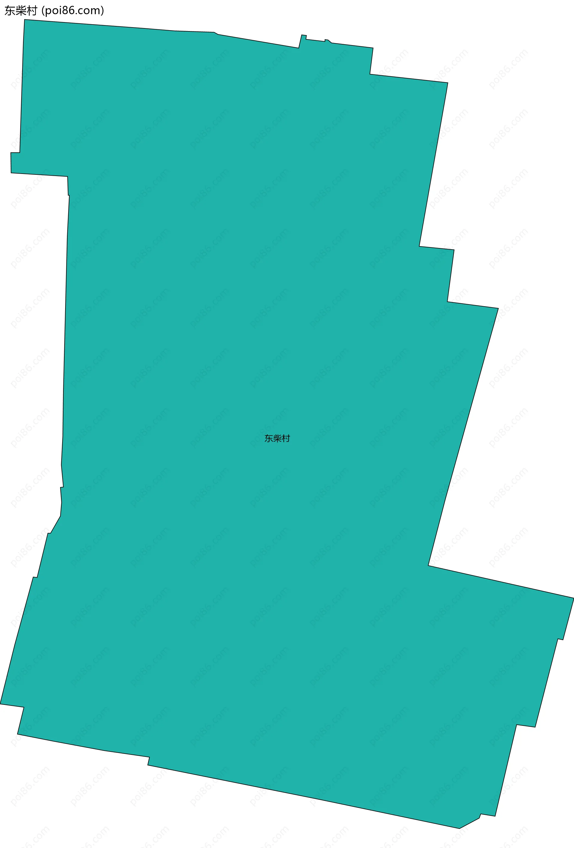 东柴村边界地图