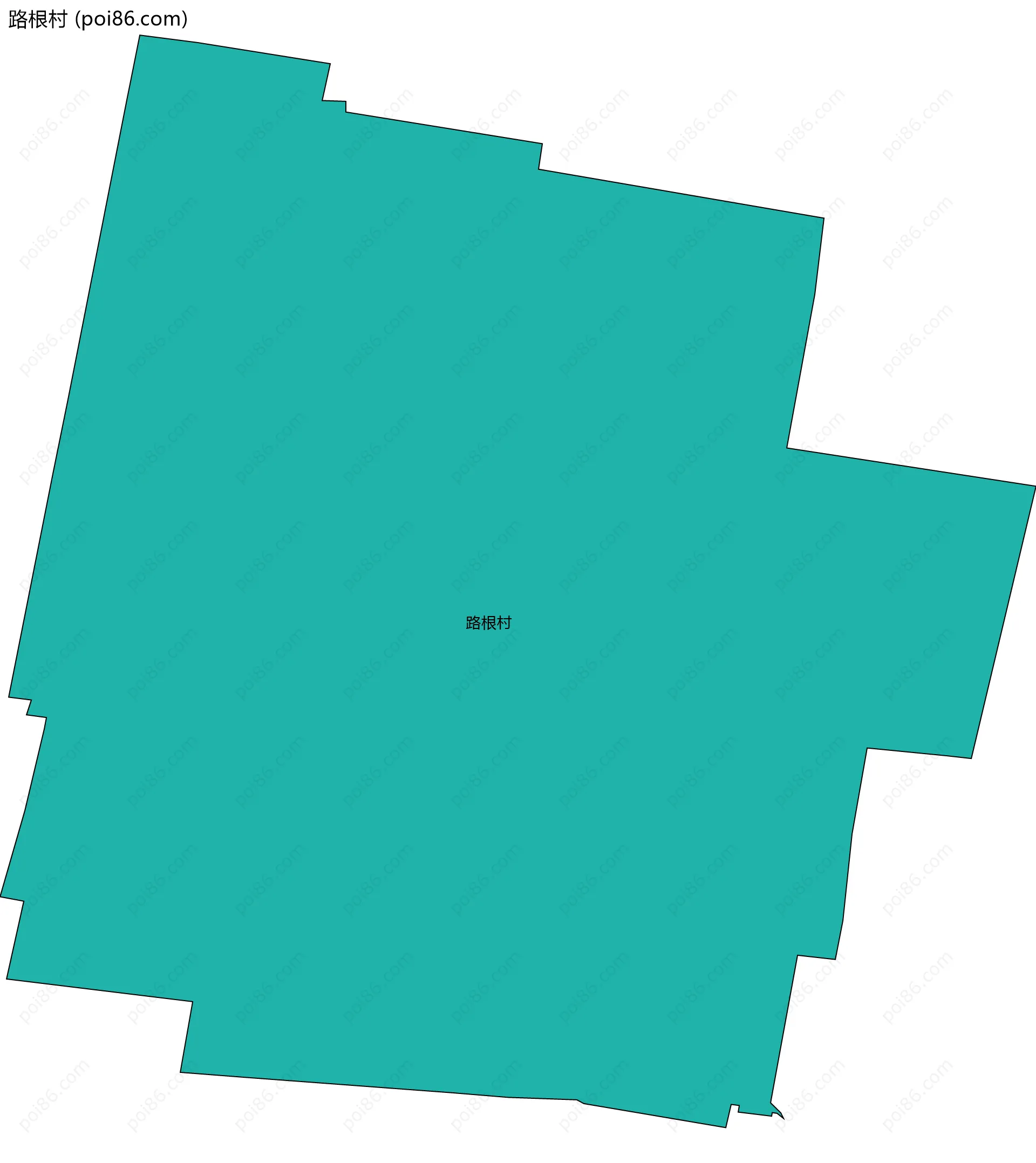 路根村边界地图