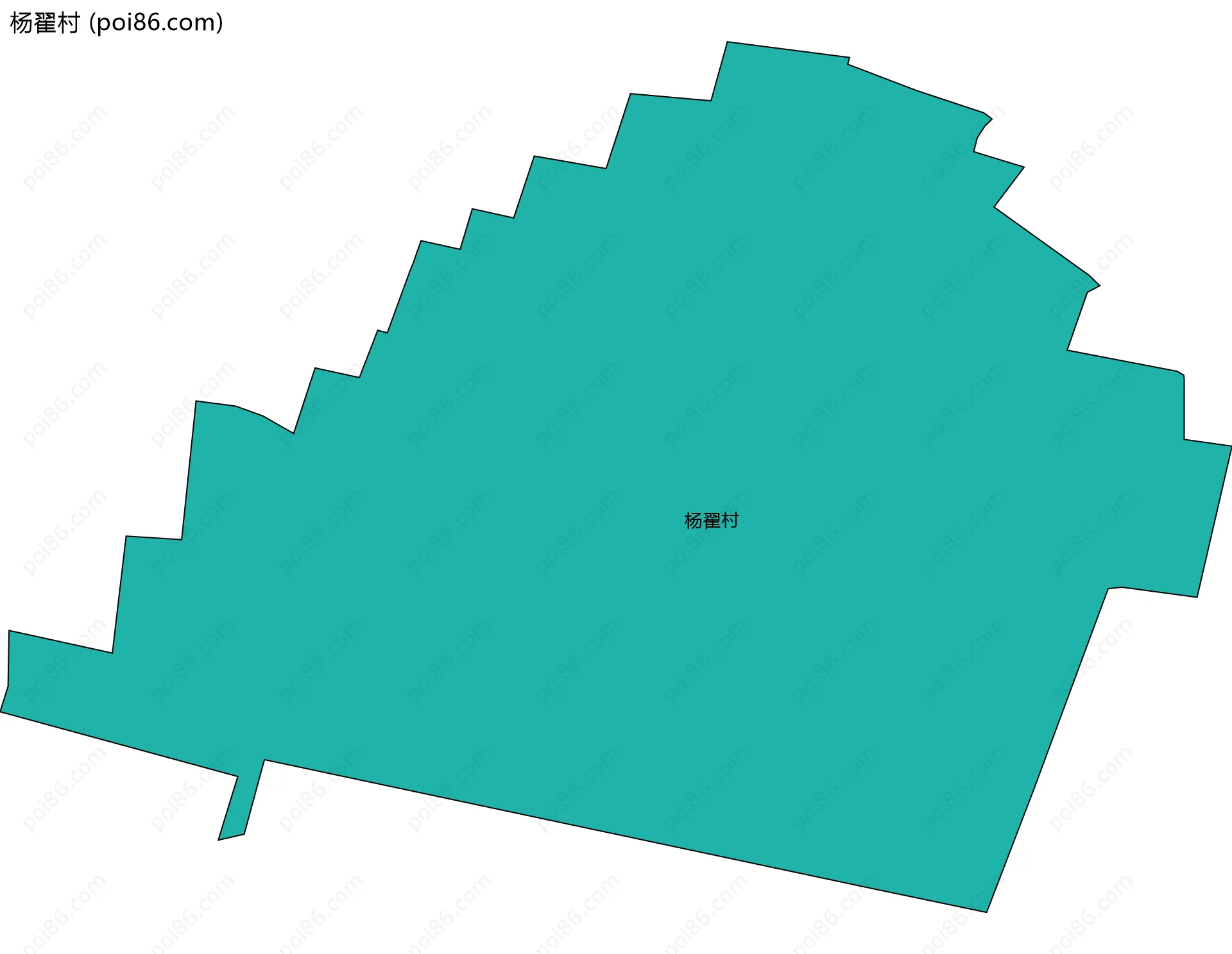 杨翟村边界地图