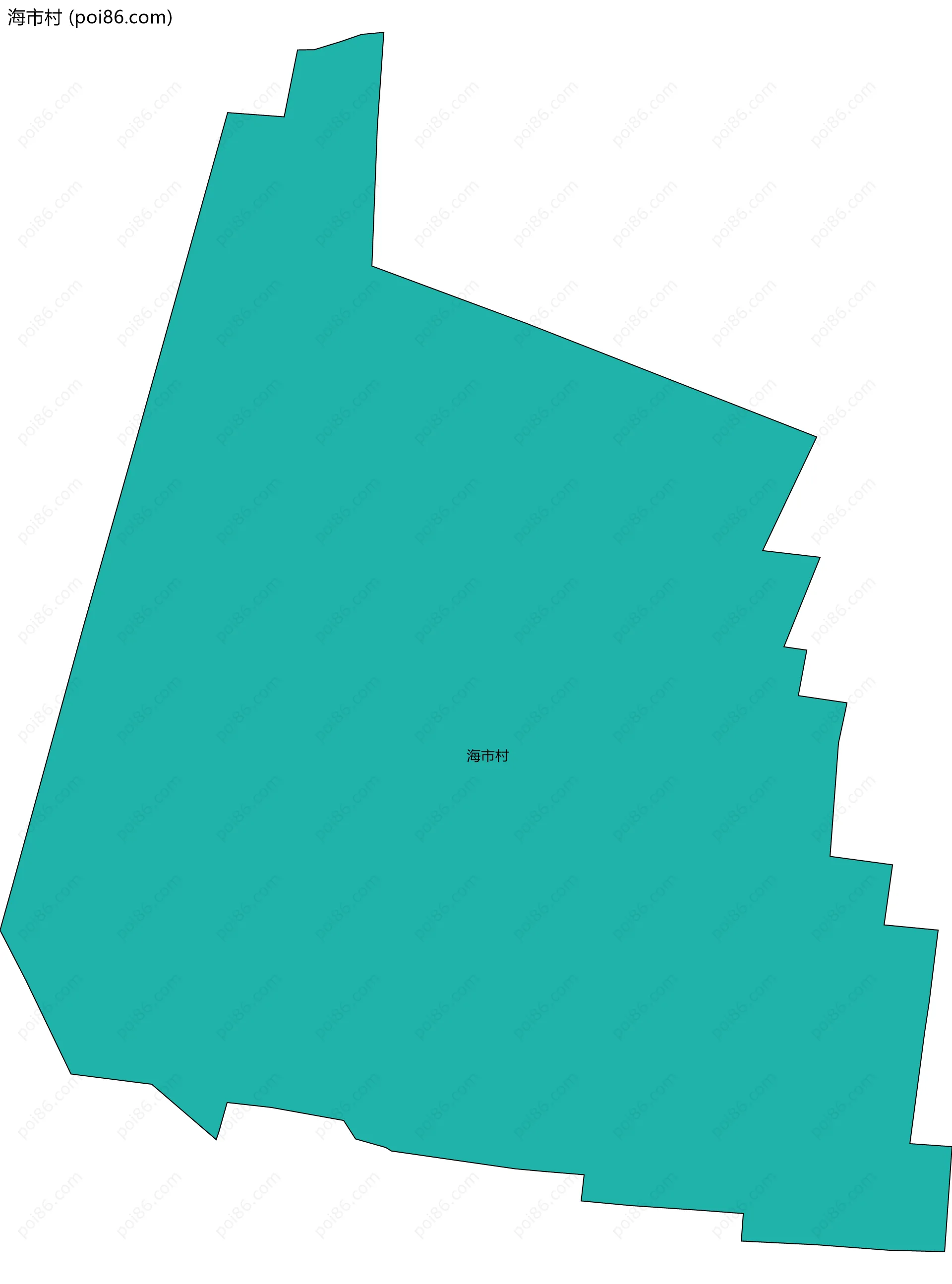 海市村边界地图
