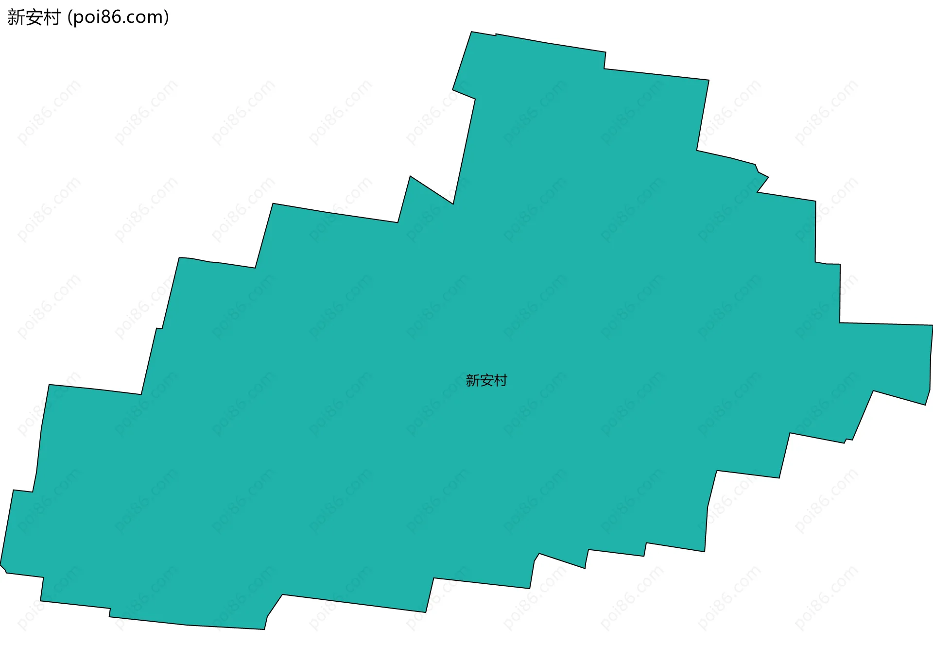 新安村边界地图