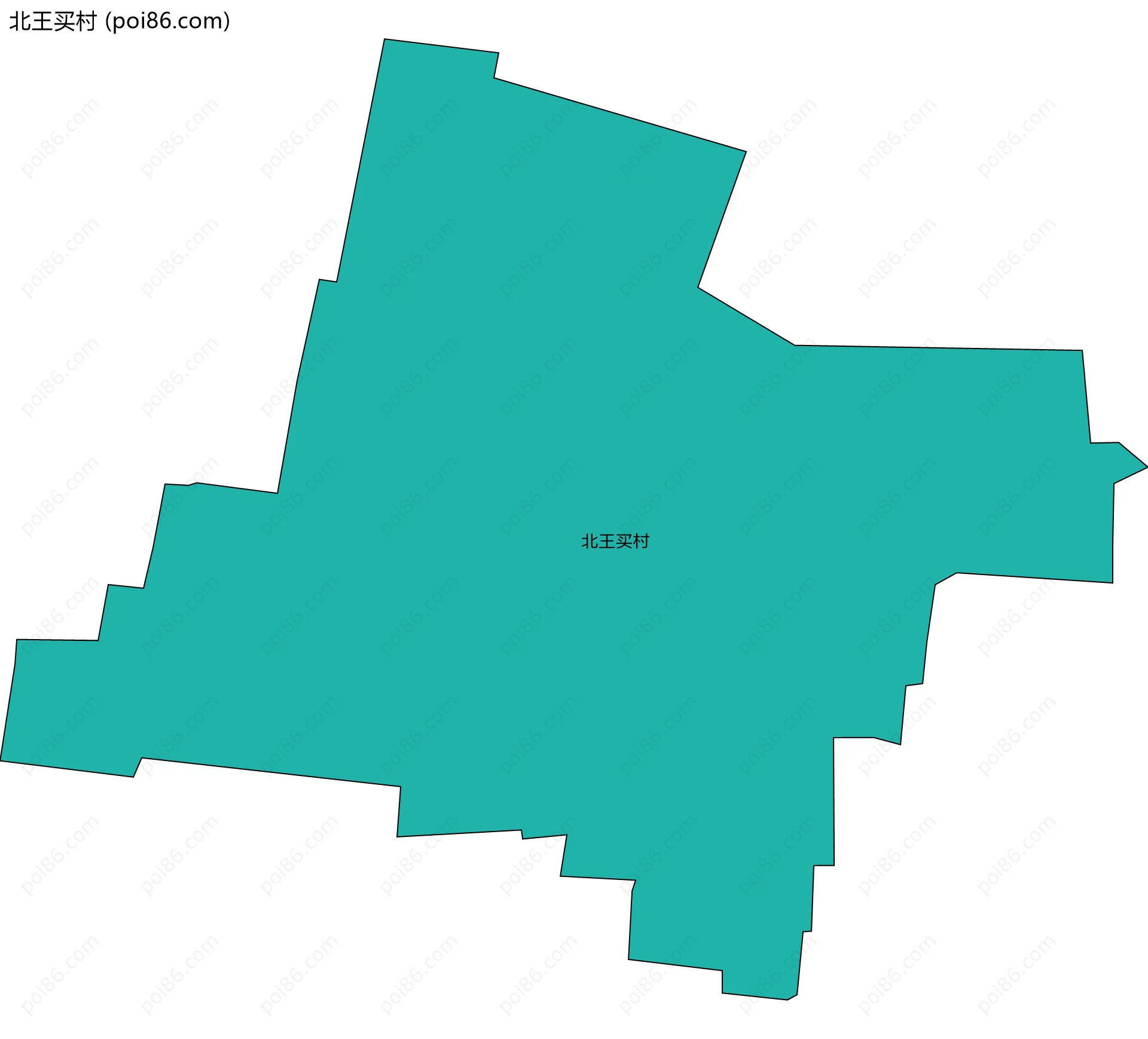 北王买村边界地图