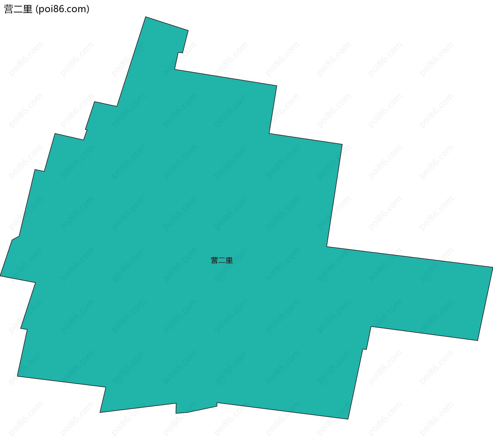 营二里边界地图