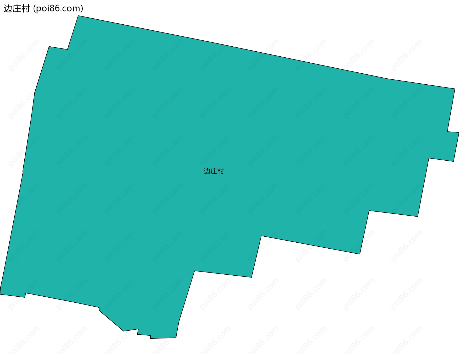 边庄村边界地图