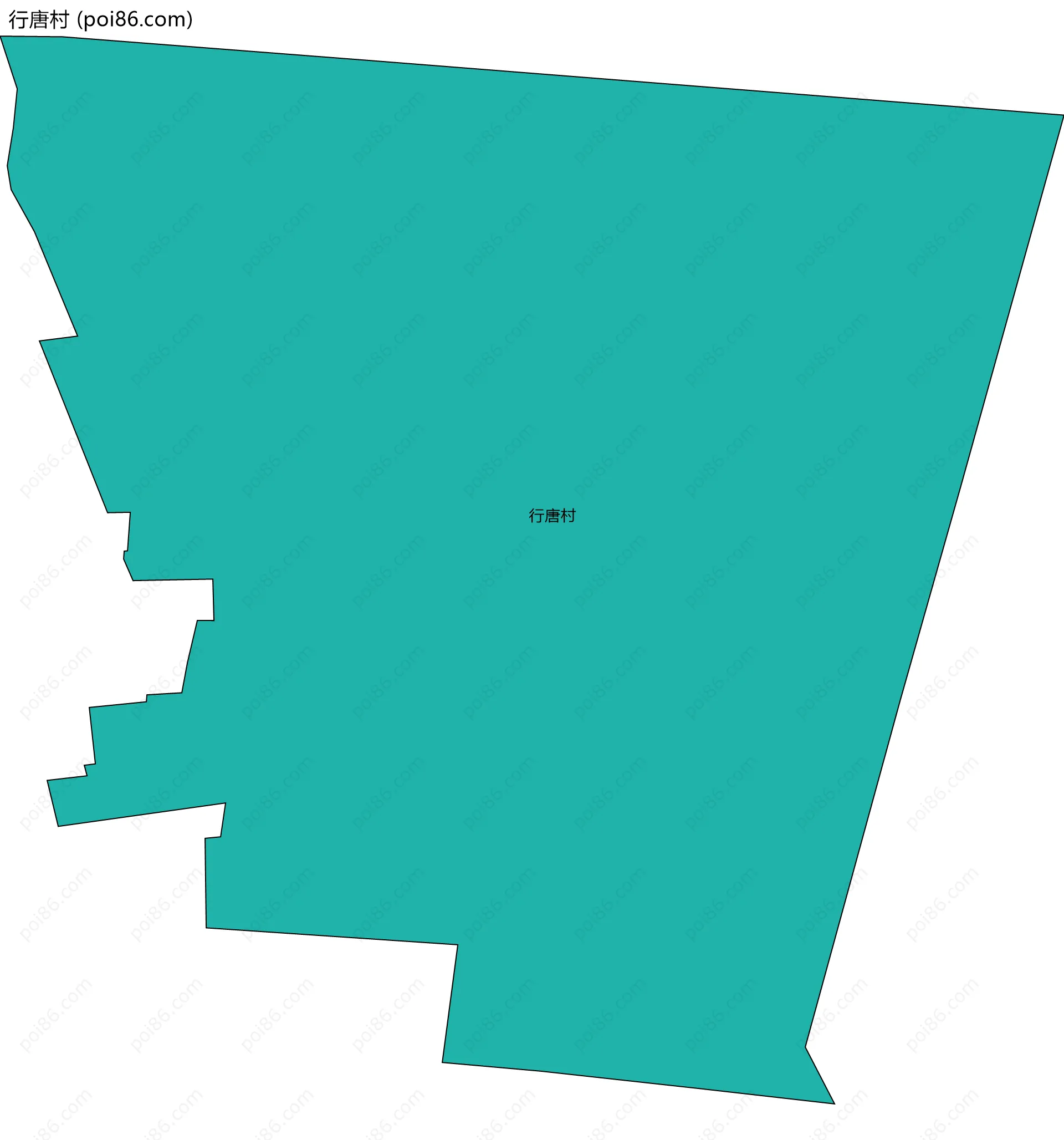 行唐村边界地图