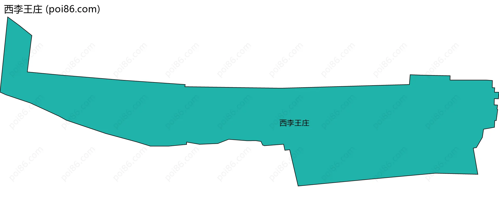 西李王庄边界地图