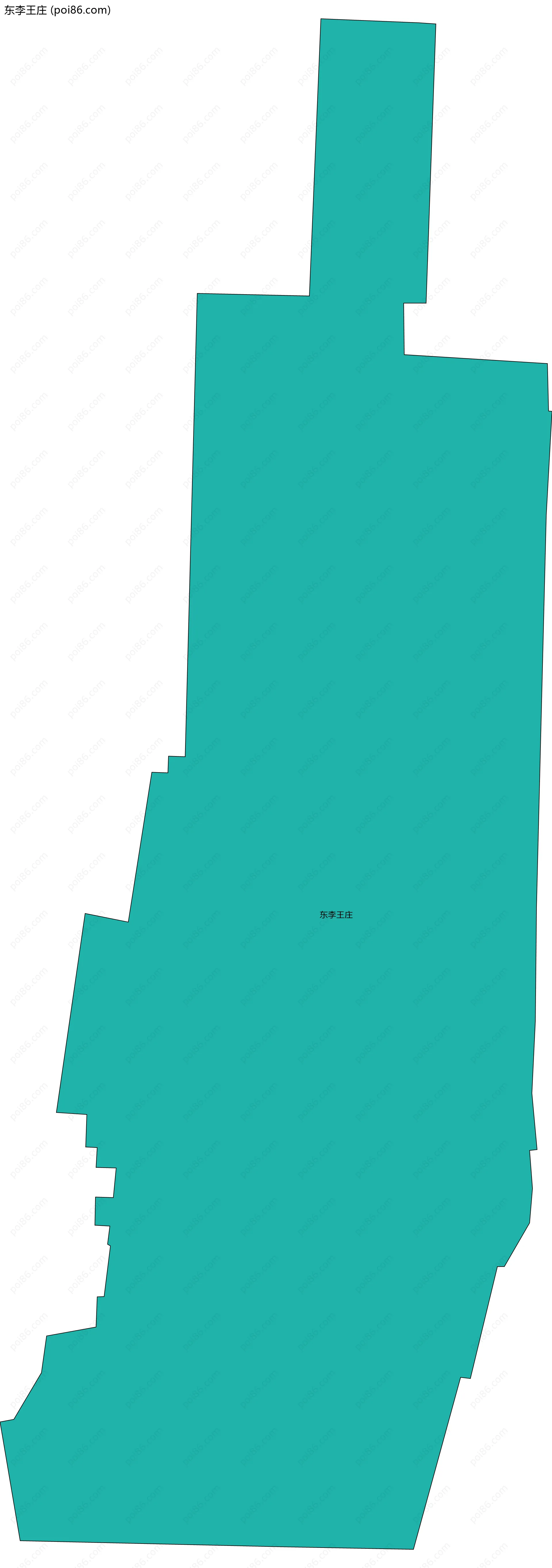 东李王庄边界地图