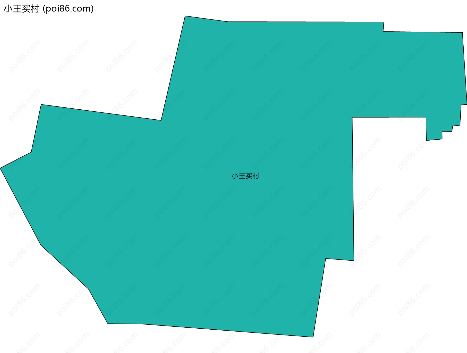 小王买村边界地图