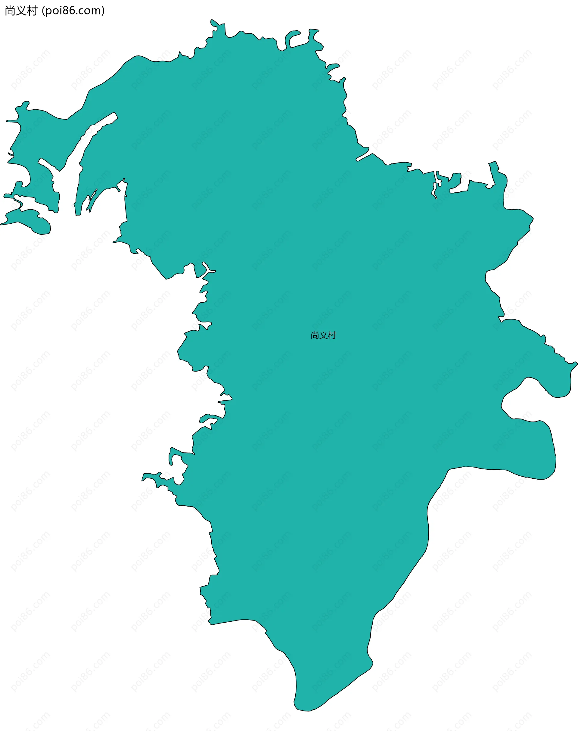 尚义村边界地图