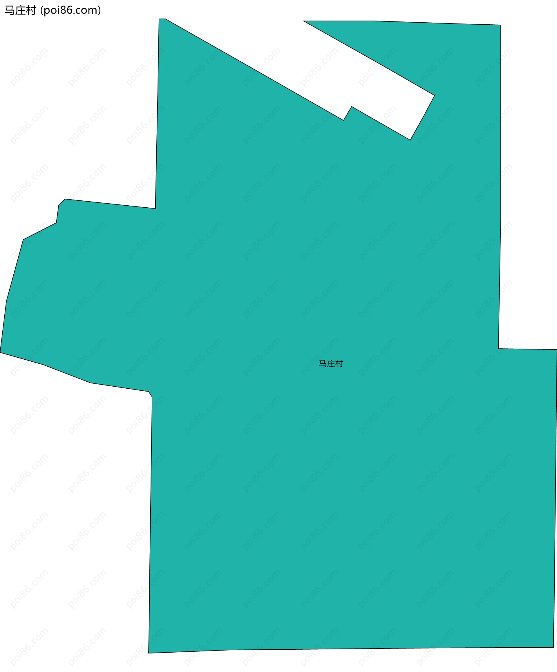 马庄村边界地图