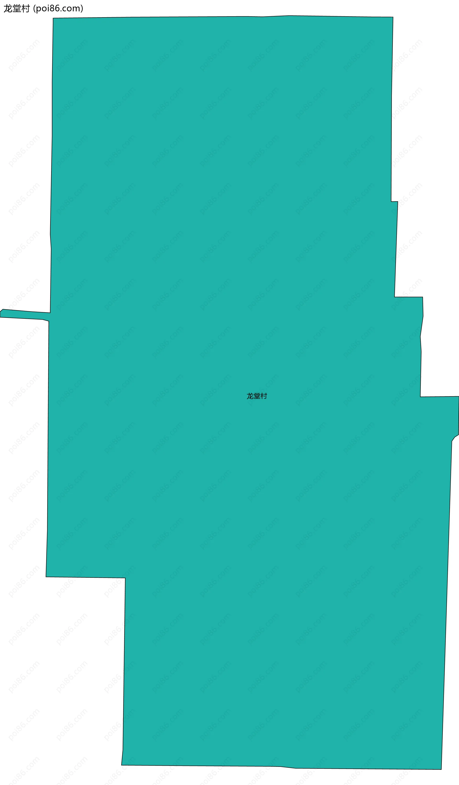 龙堂村边界地图
