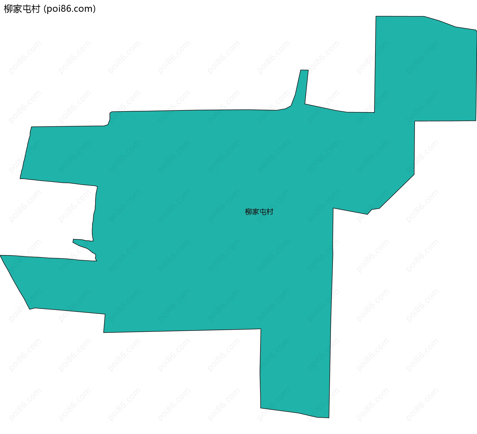 柳家屯村边界地图