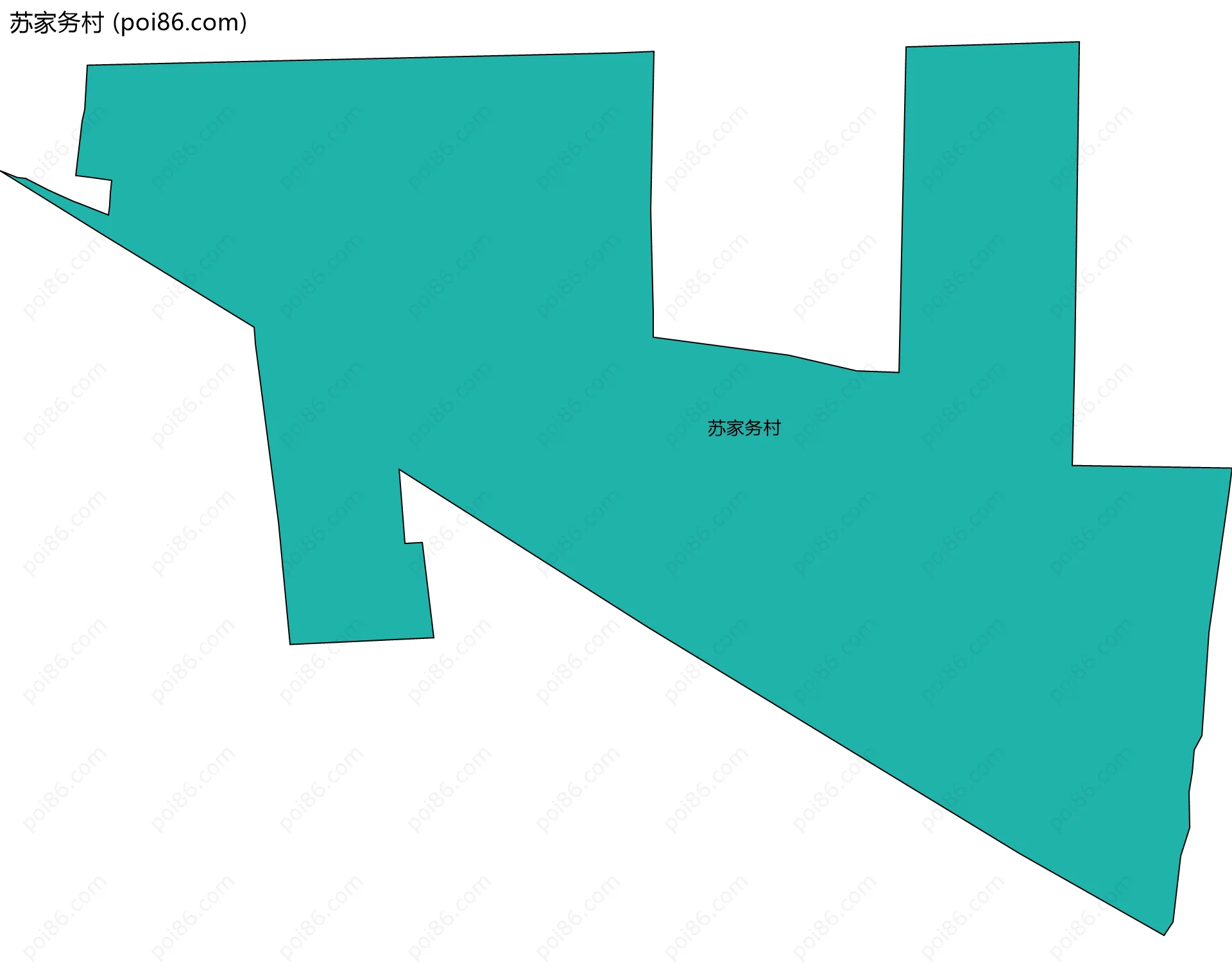 苏家务村边界地图