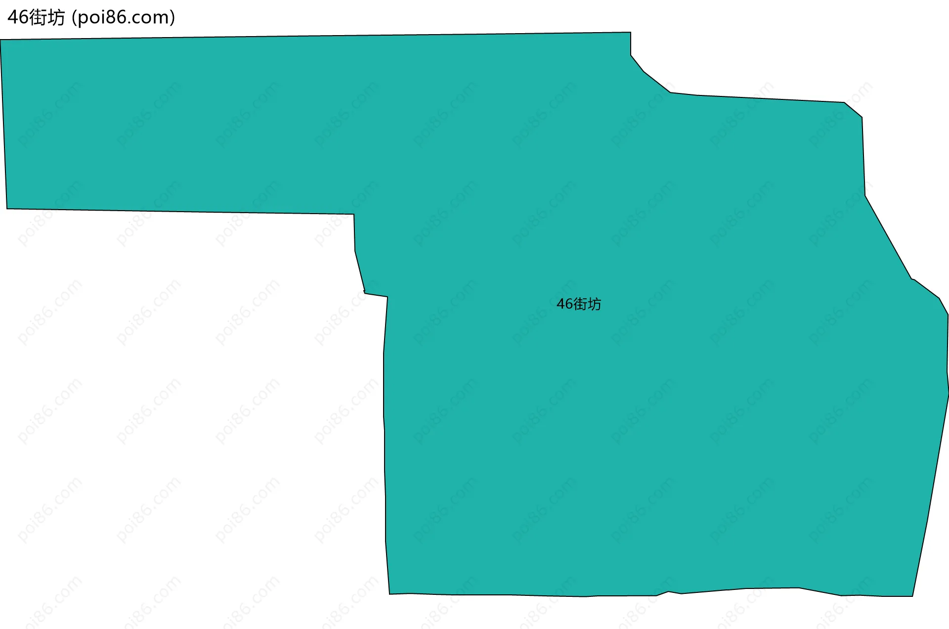 46街坊边界地图