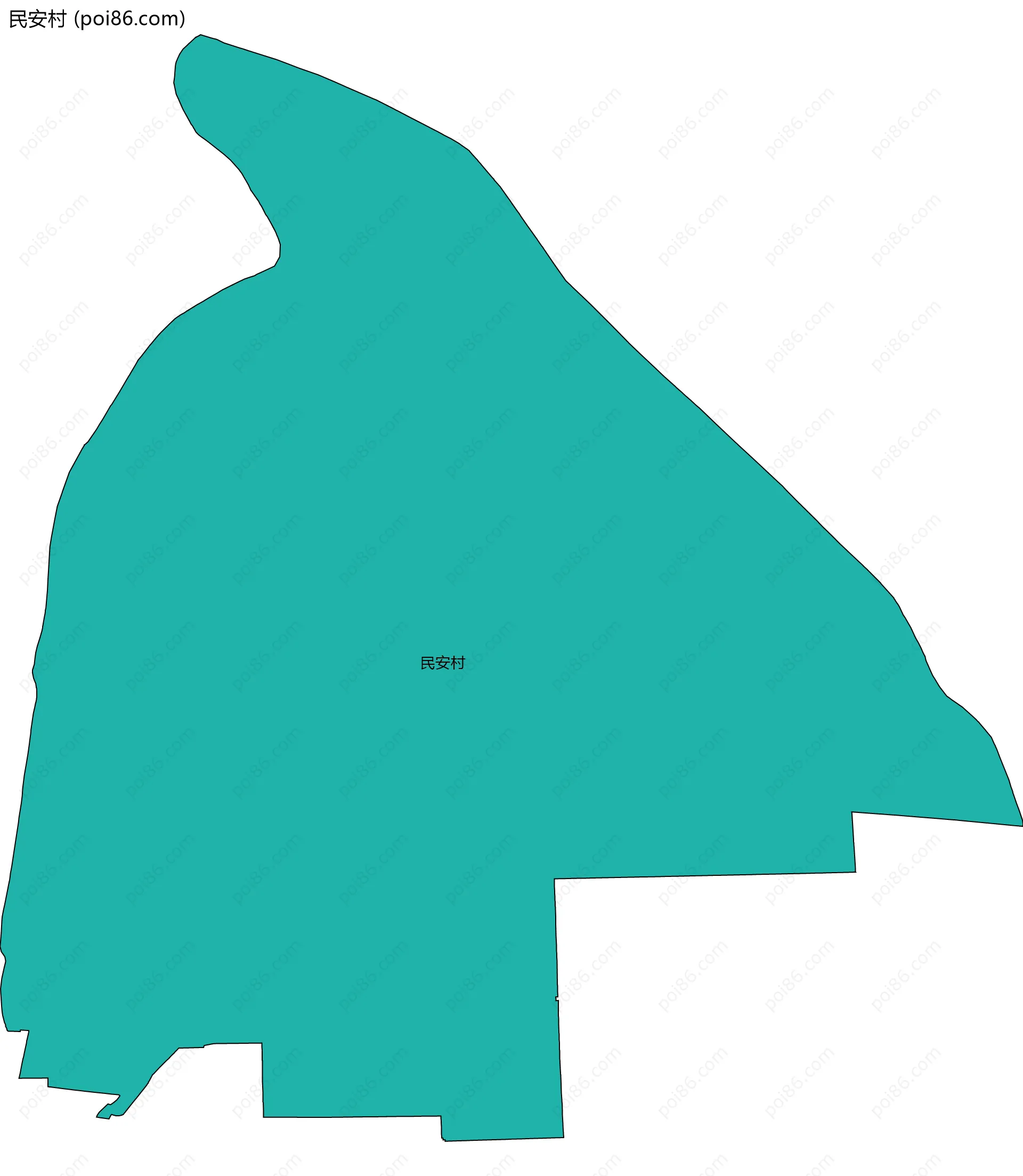 民安村边界地图