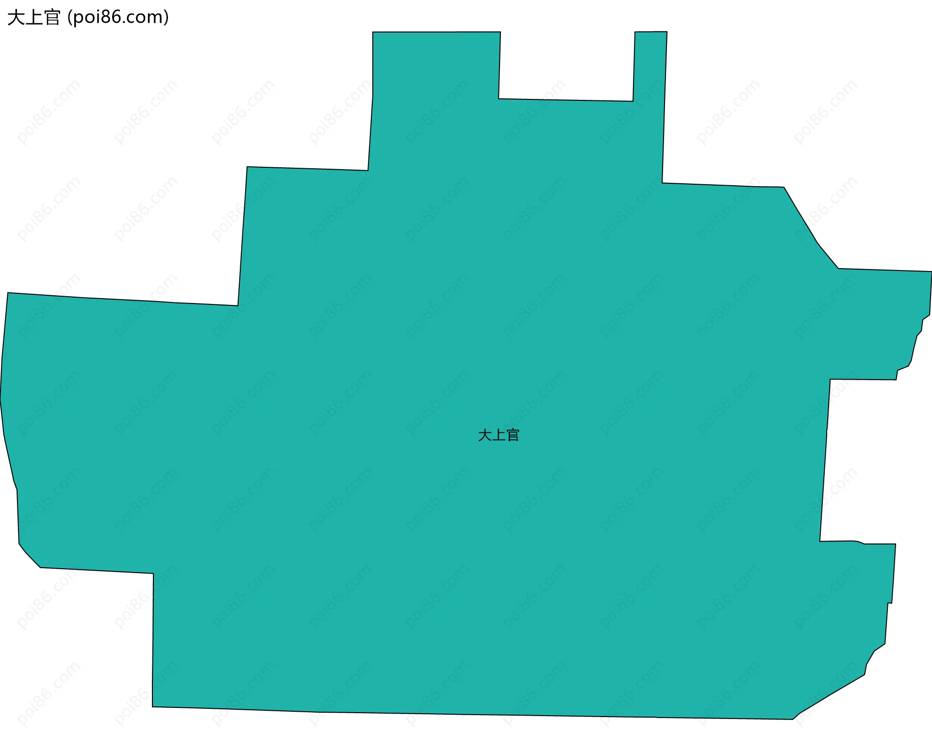 大上官边界地图