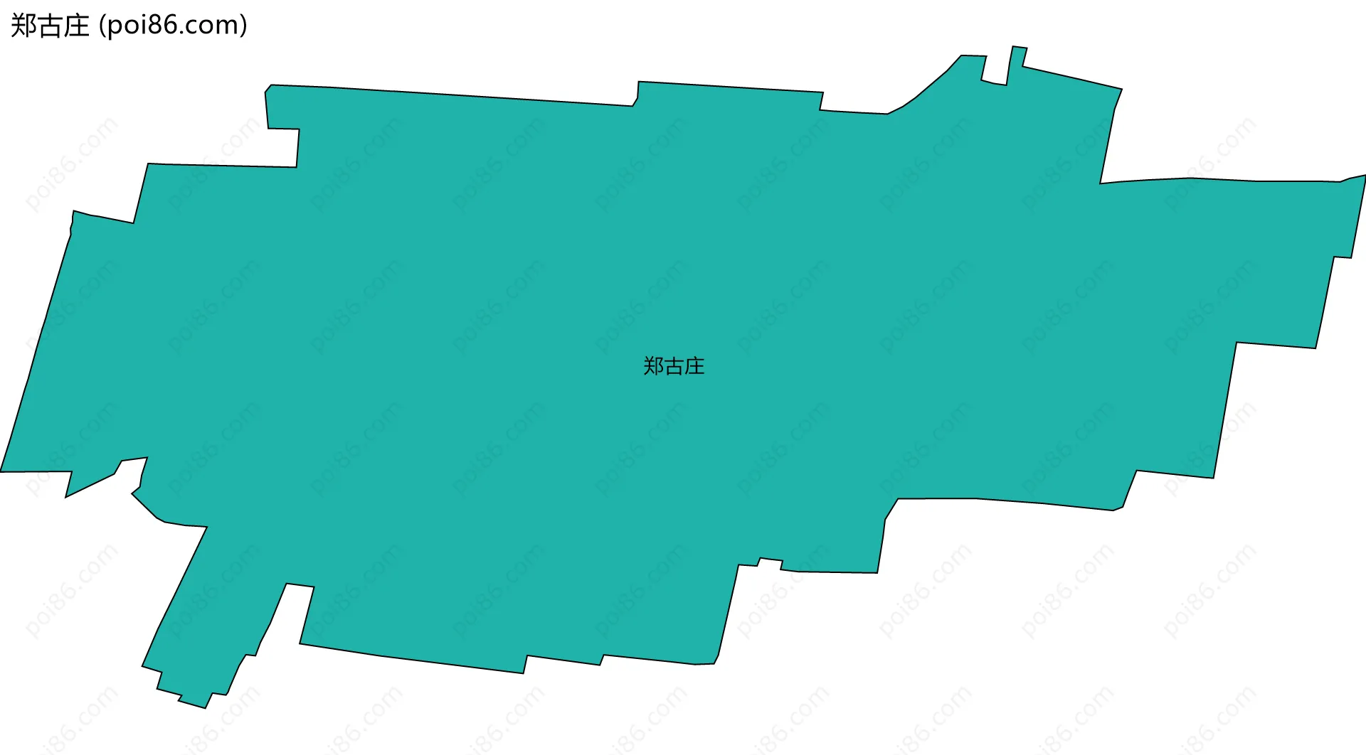 郑古庄边界地图