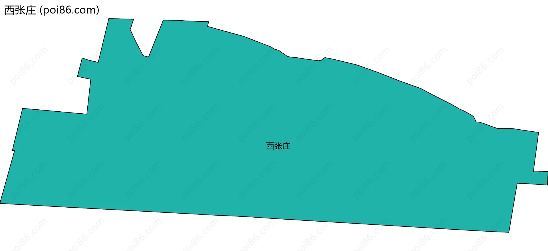 西张庄边界地图