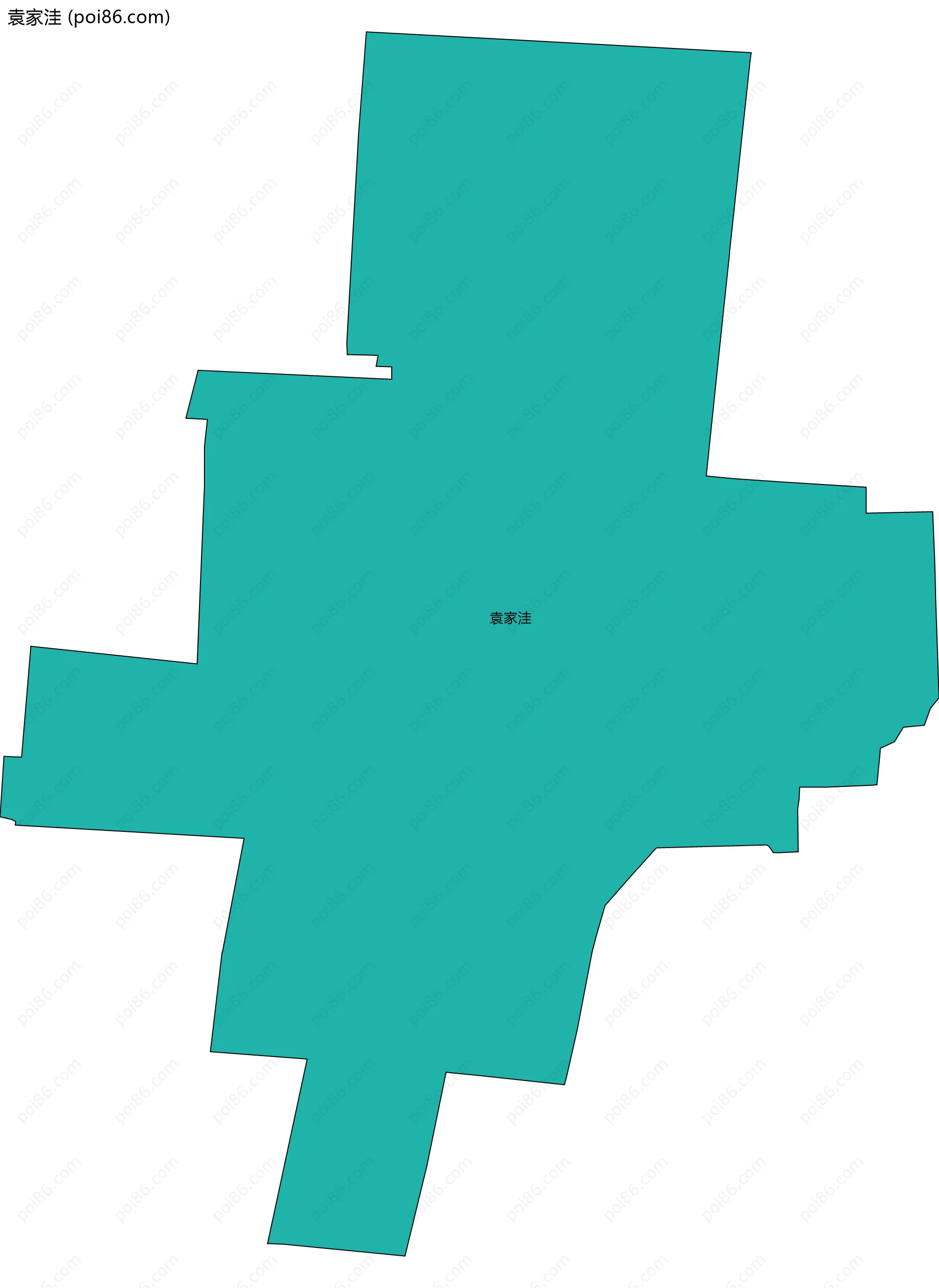 袁家洼边界地图