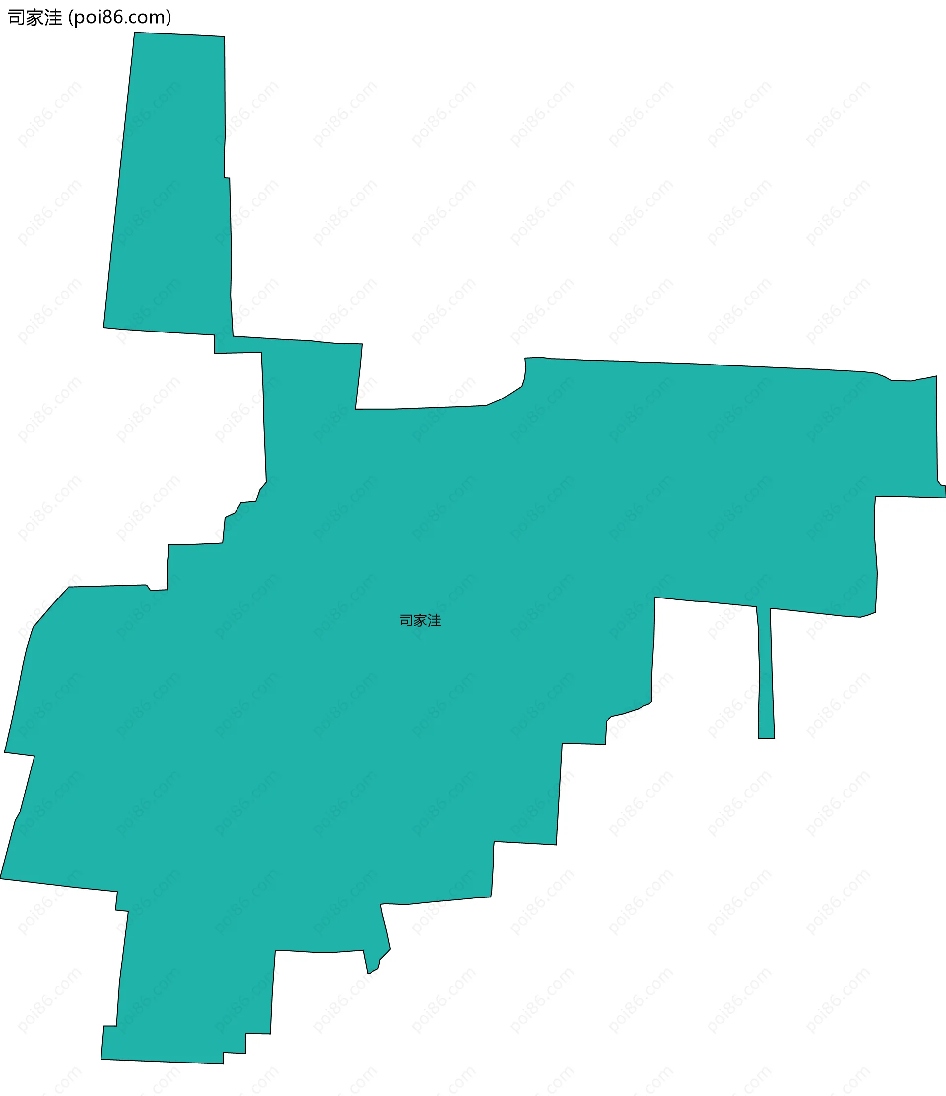 司家洼边界地图