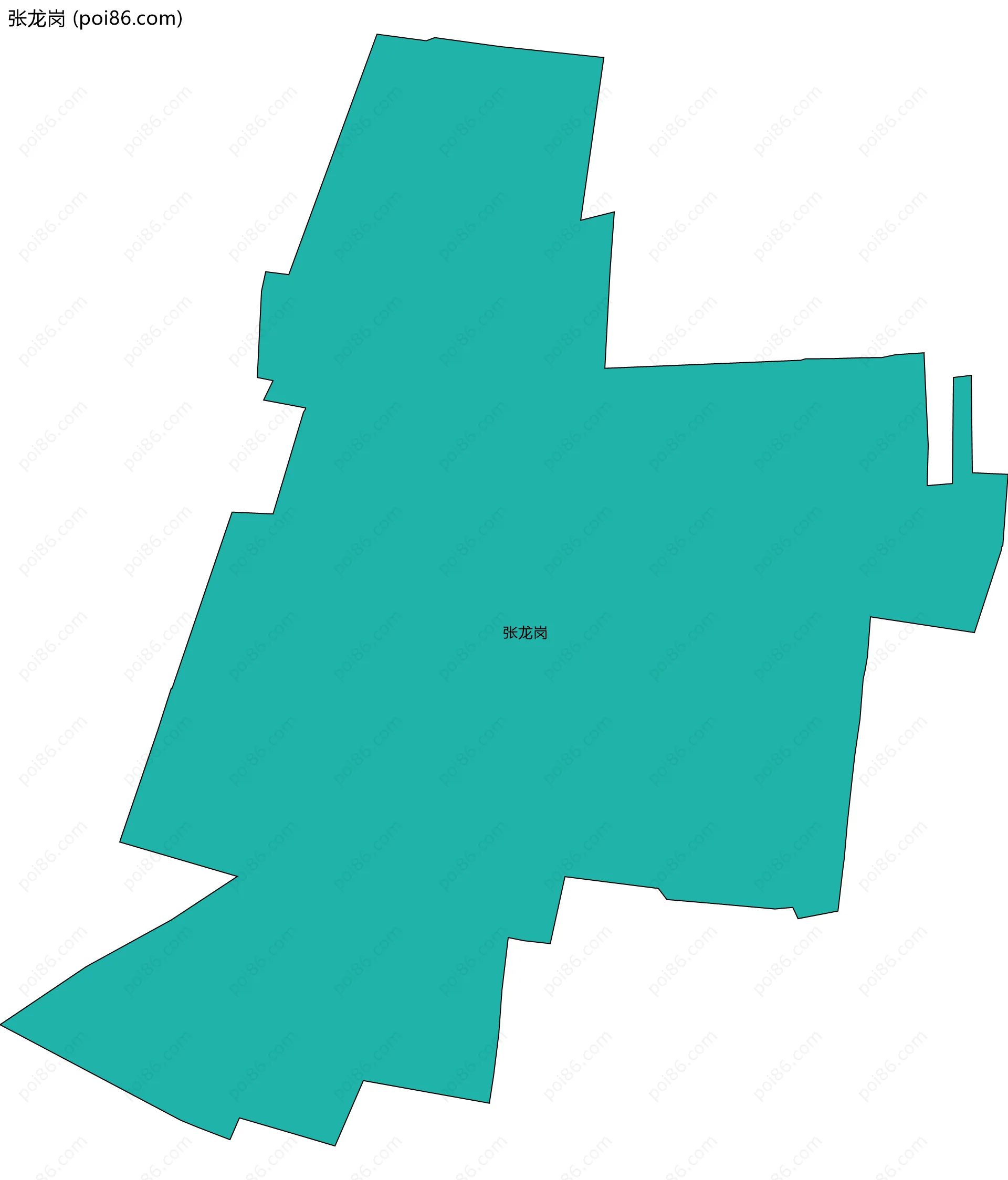 张龙岗边界地图