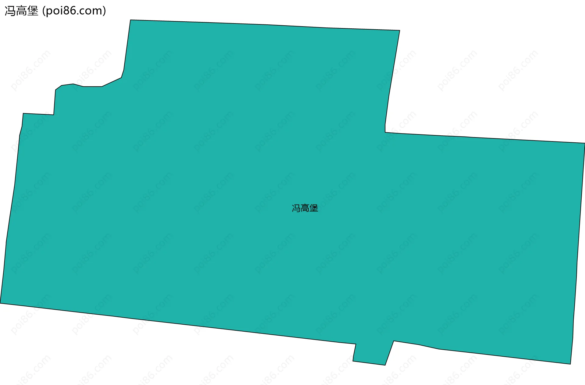 冯高堡边界地图