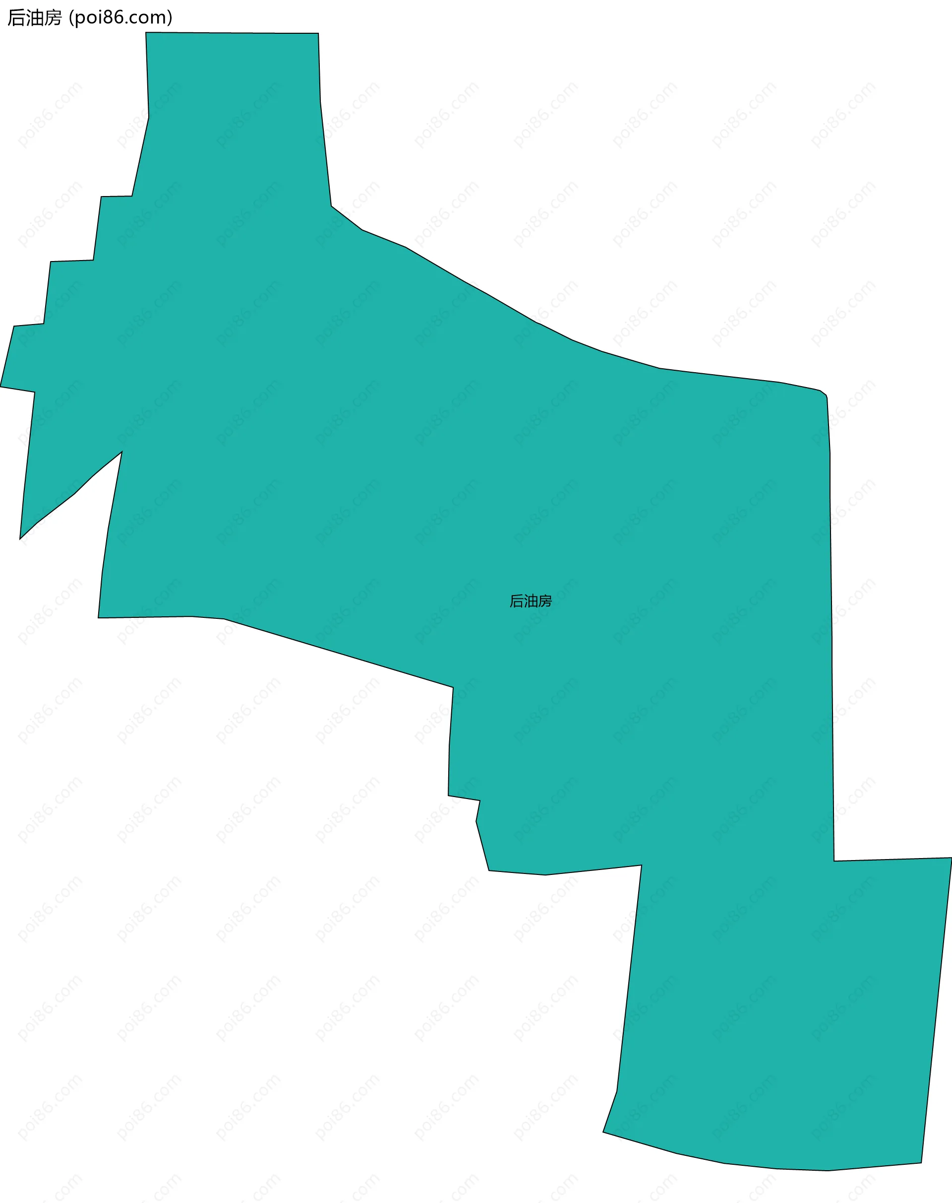 后油房边界地图