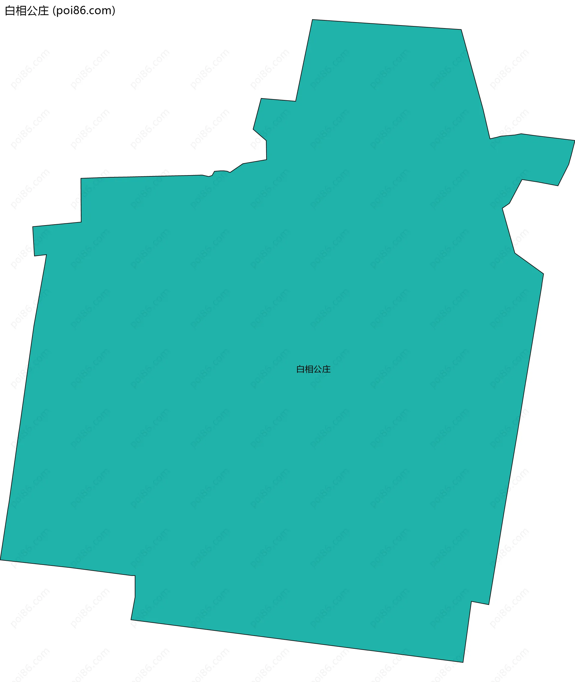 白相公庄边界地图
