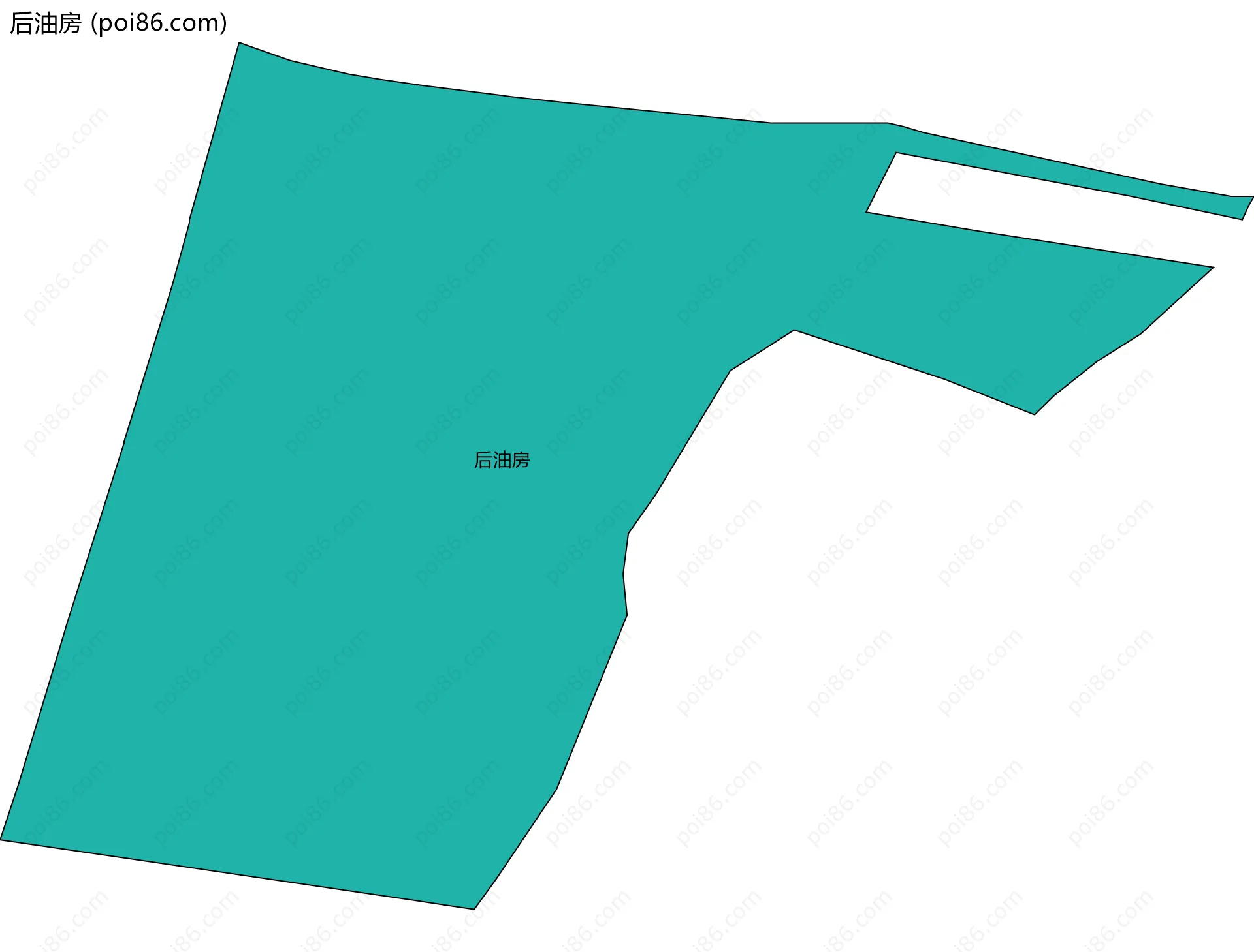 后油房边界地图