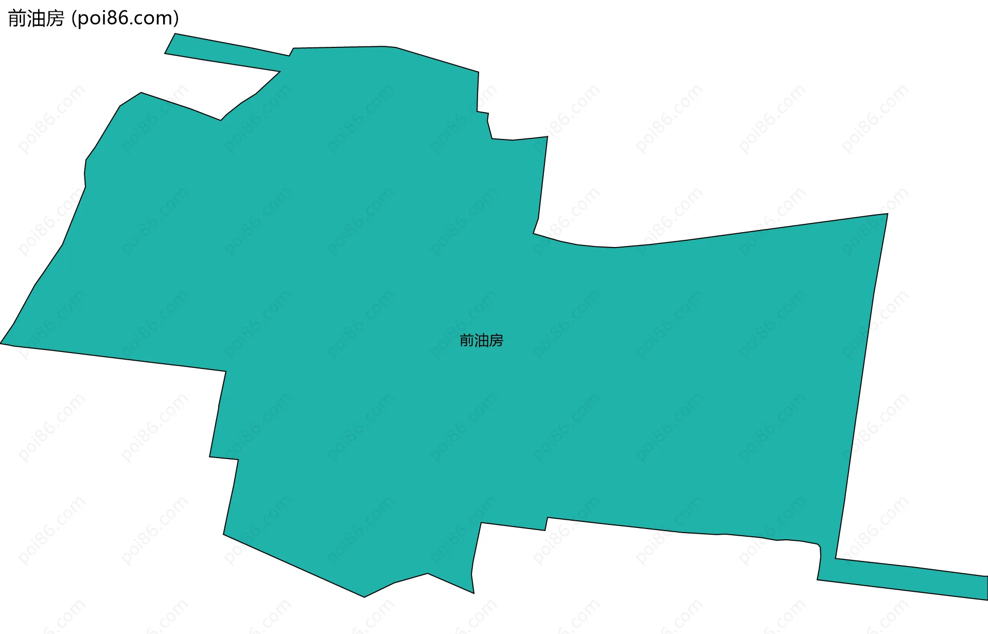 前油房边界地图