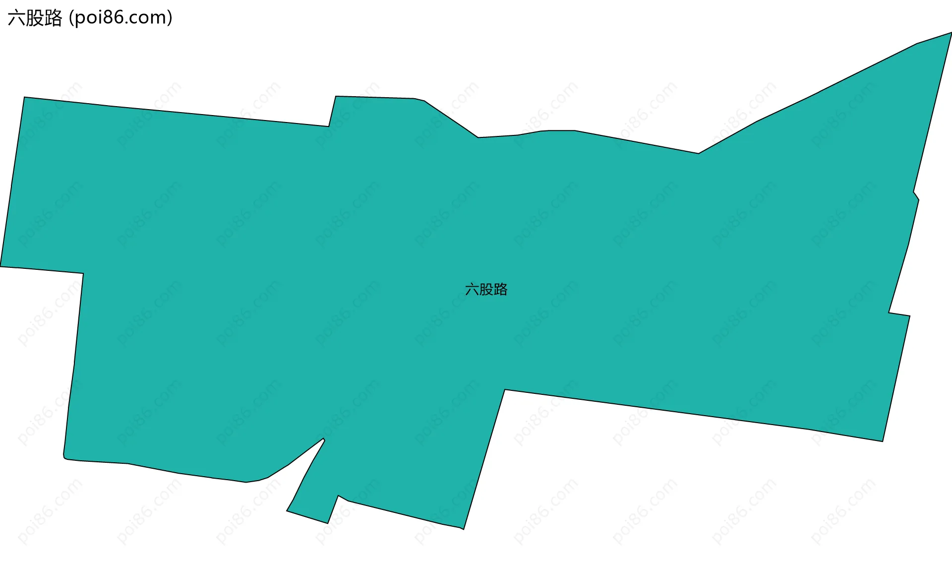 六股路边界地图