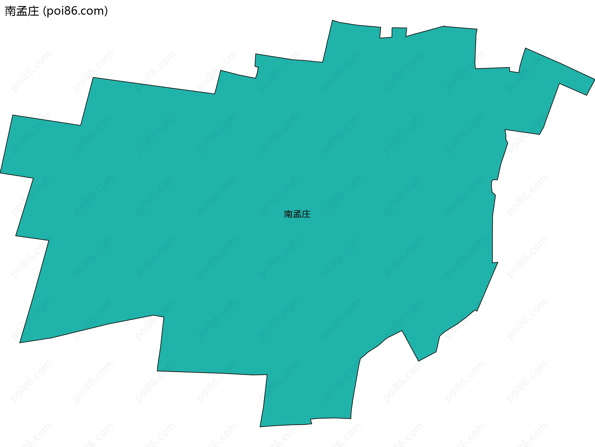 南孟庄边界地图