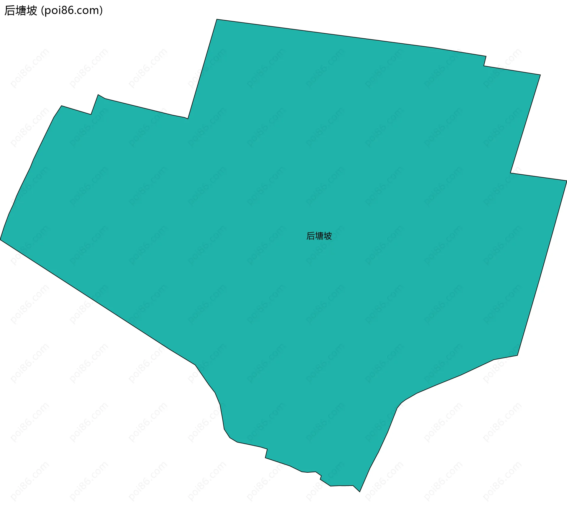 后塘坡边界地图