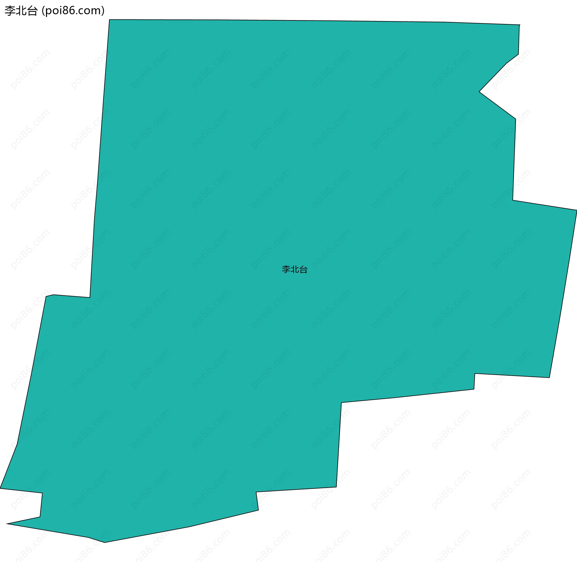 李北台边界地图