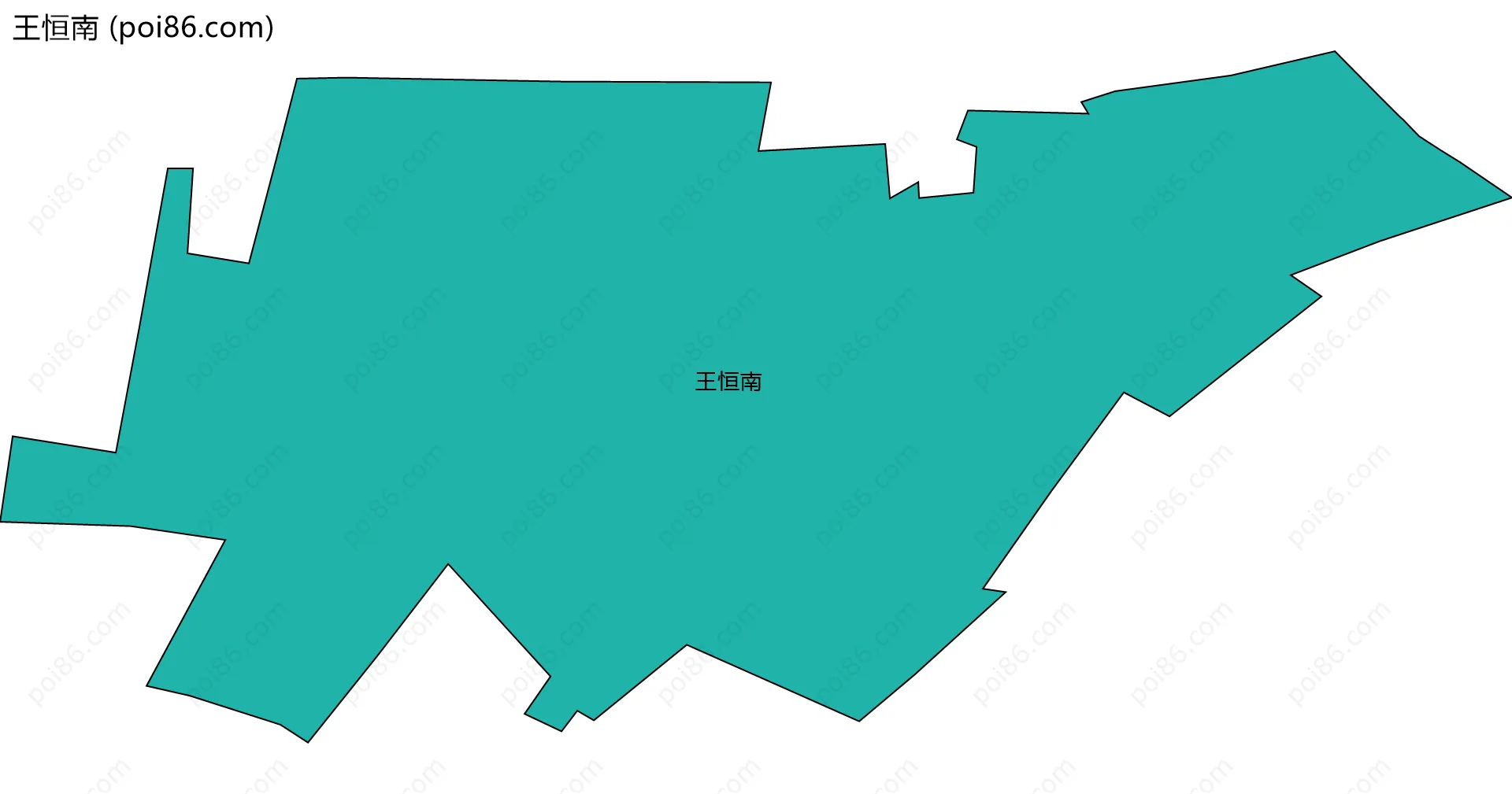 王恒南边界地图