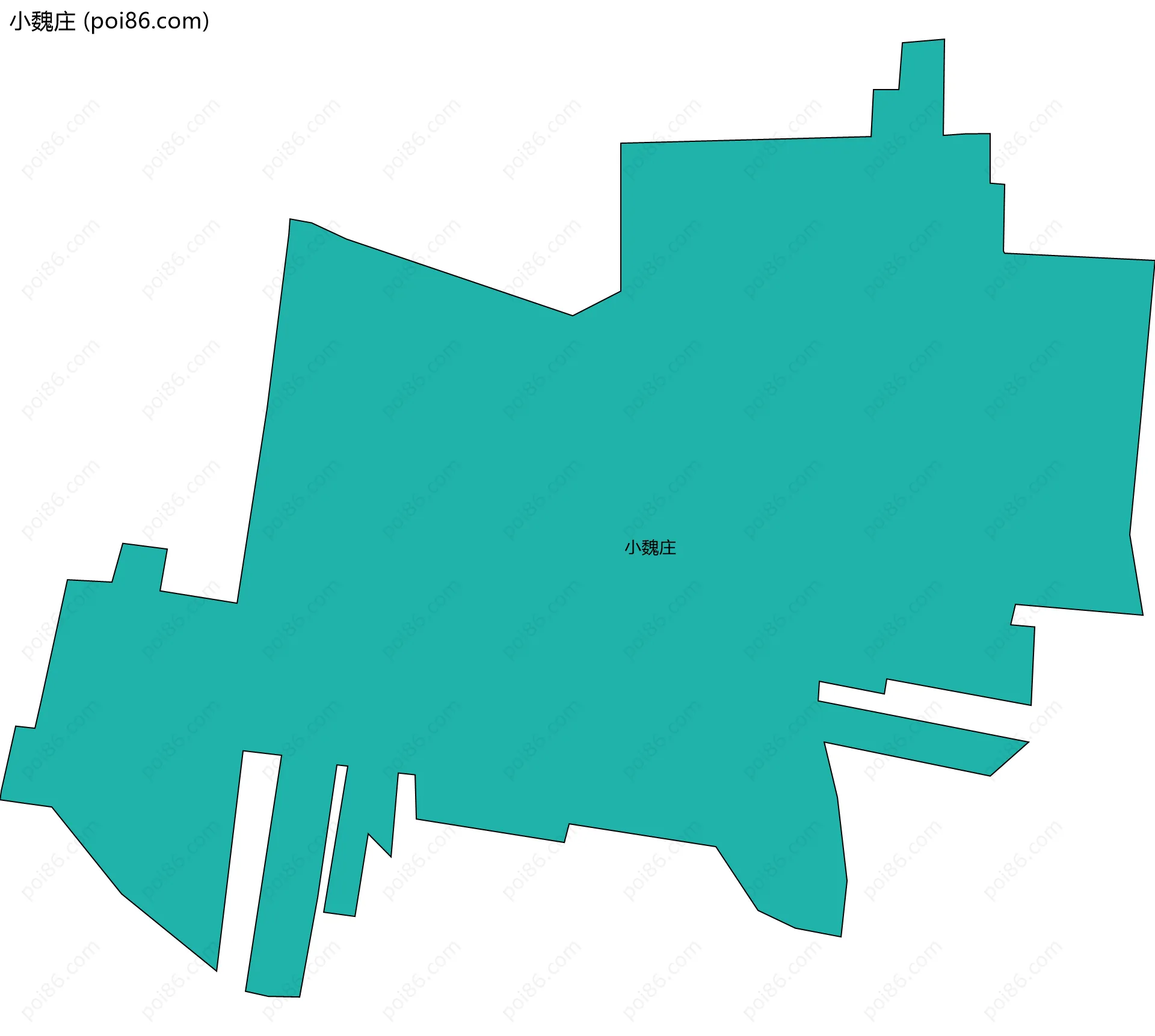 小魏庄边界地图