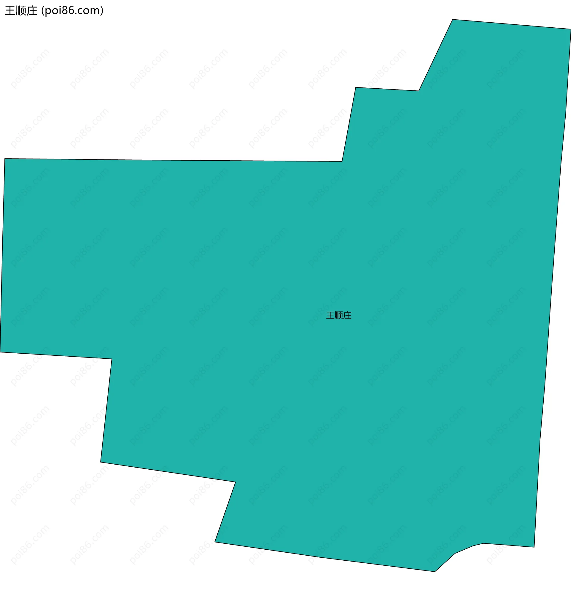 王顺庄边界地图