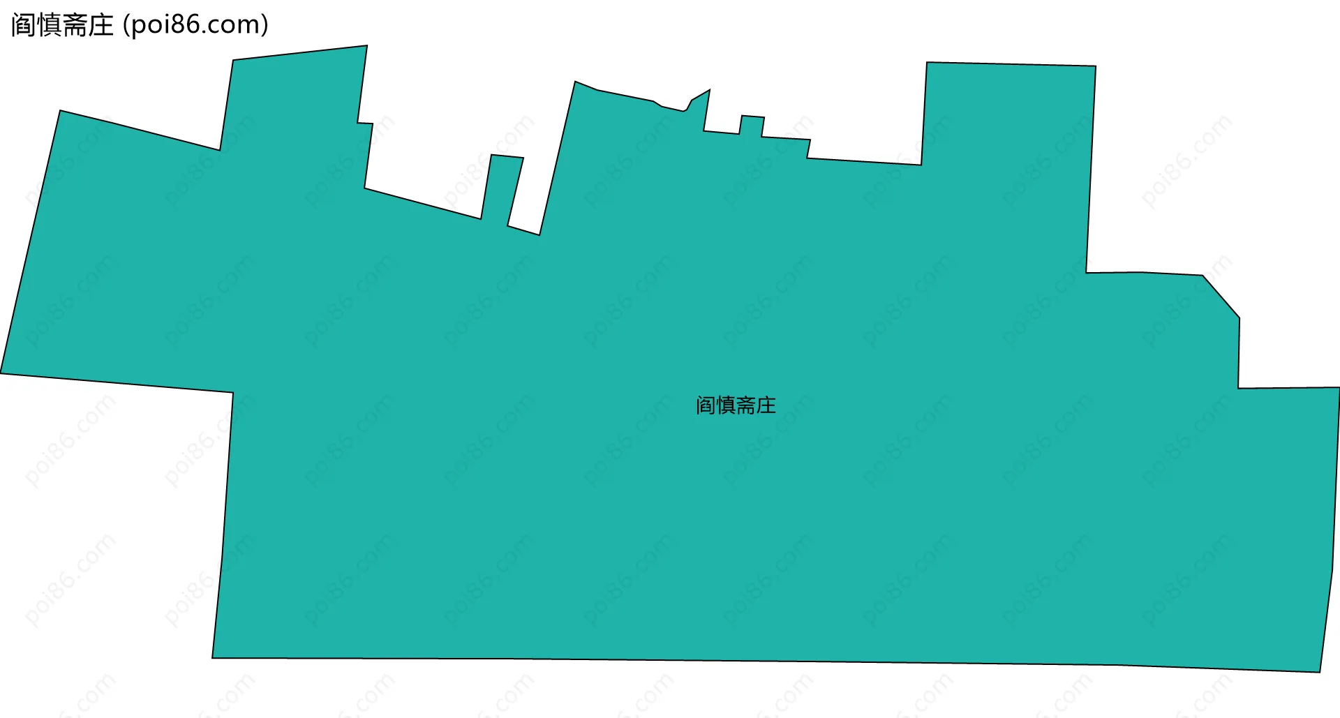 阎慎斋庄边界地图