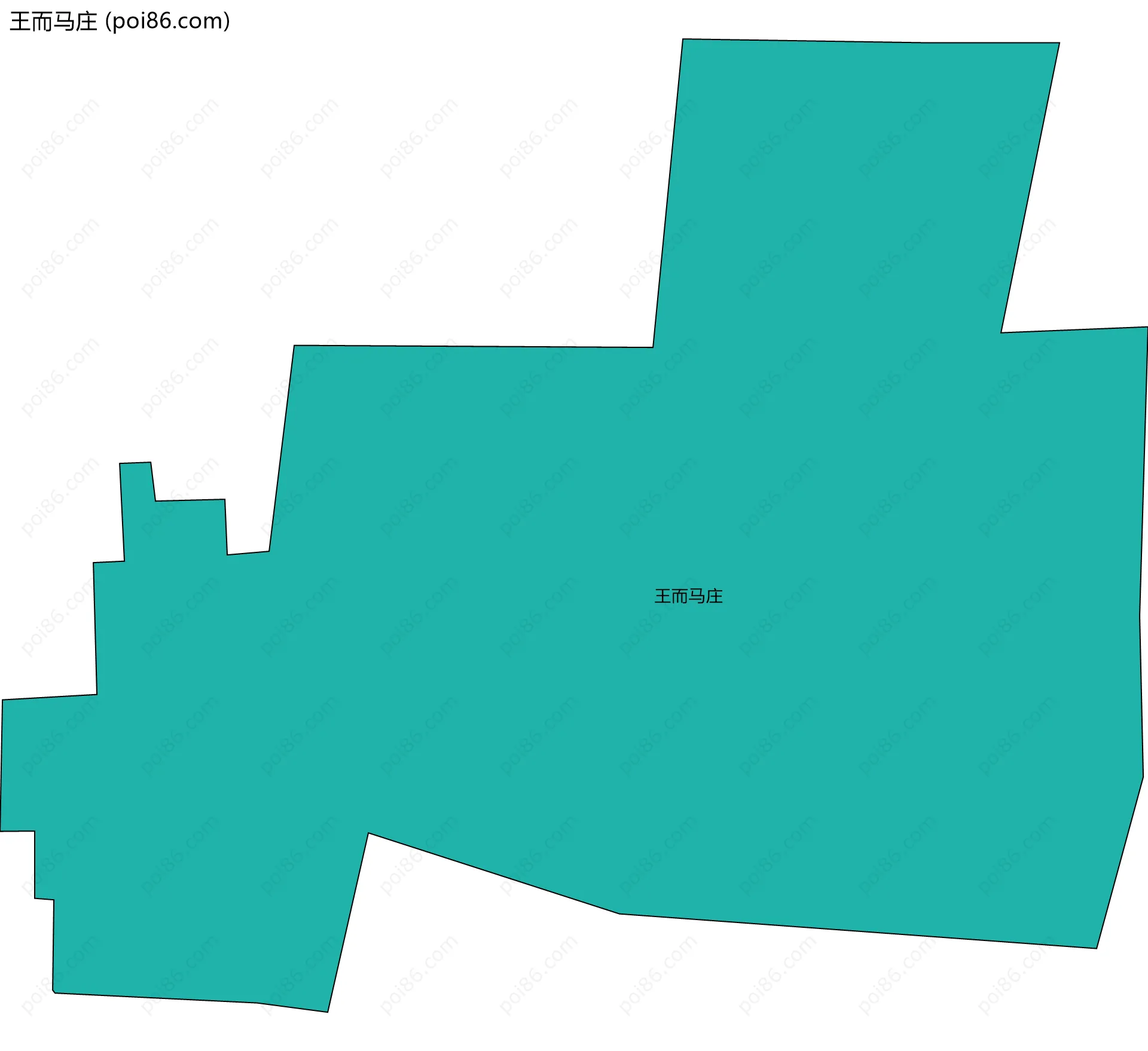 王而马庄边界地图