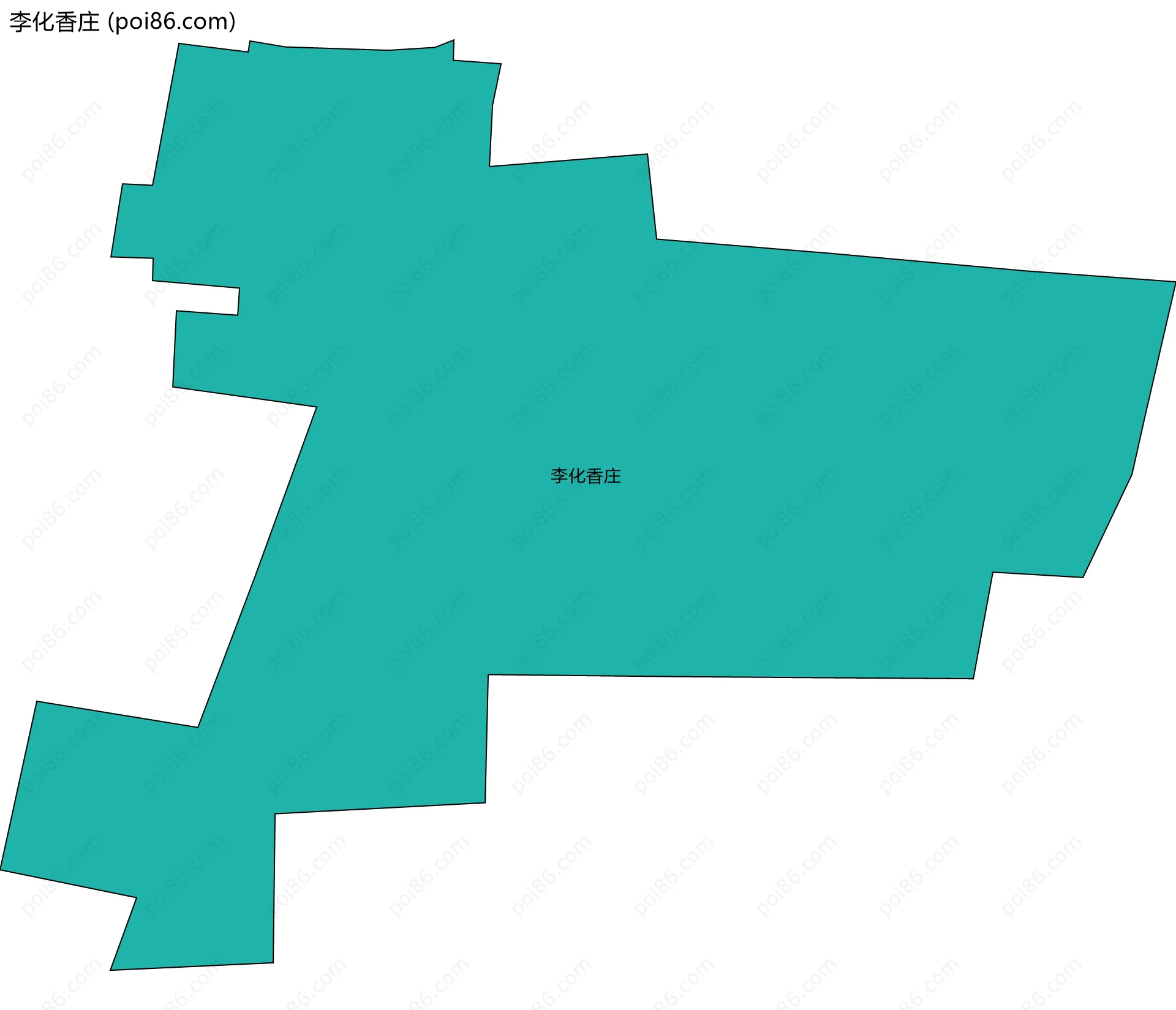 李化香庄边界地图