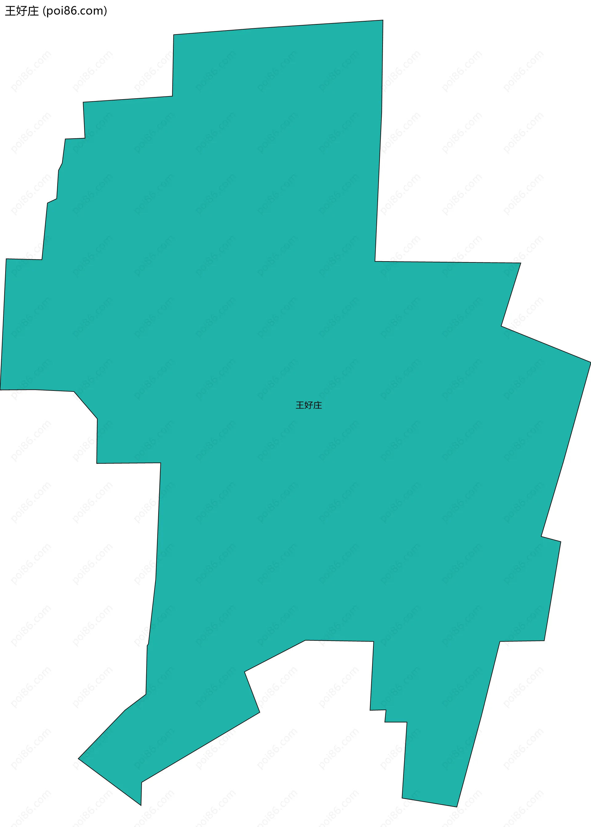 王好庄边界地图
