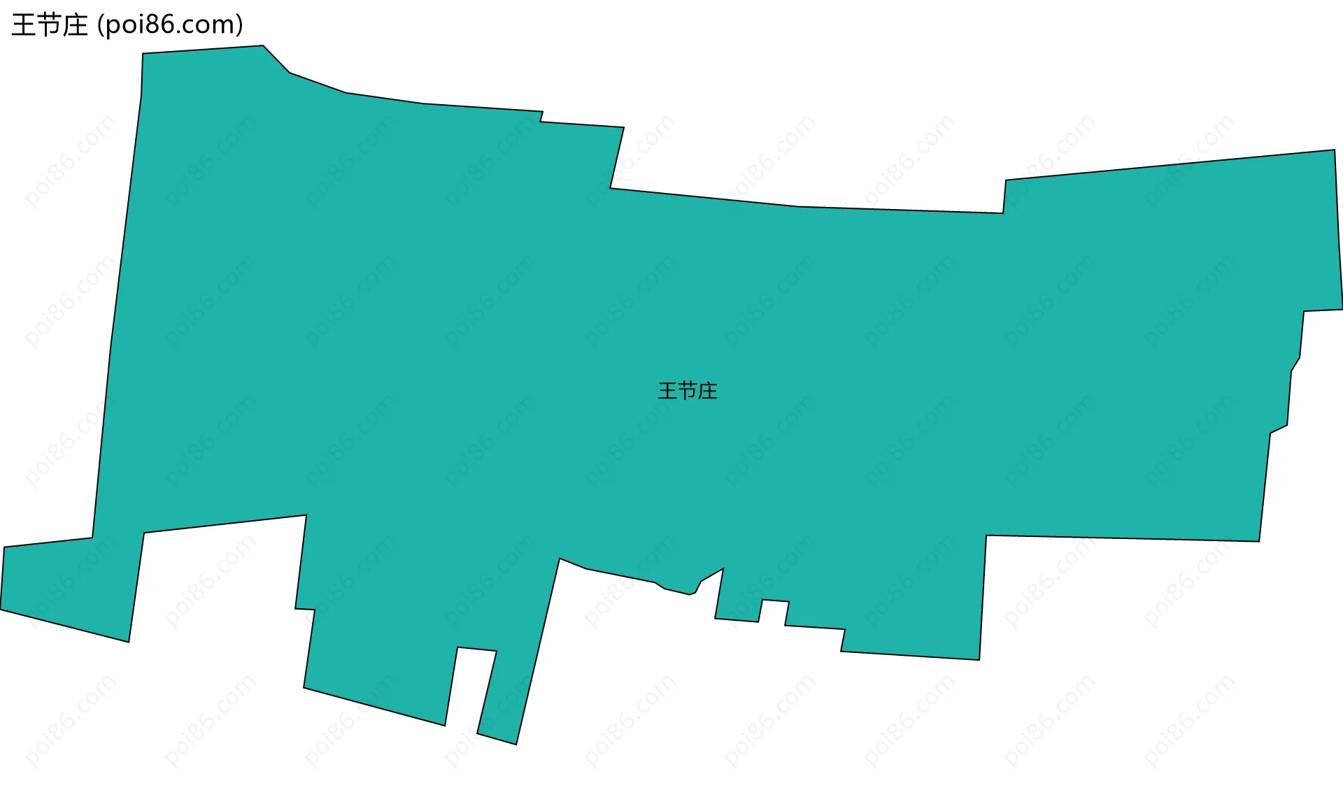 王节庄边界地图