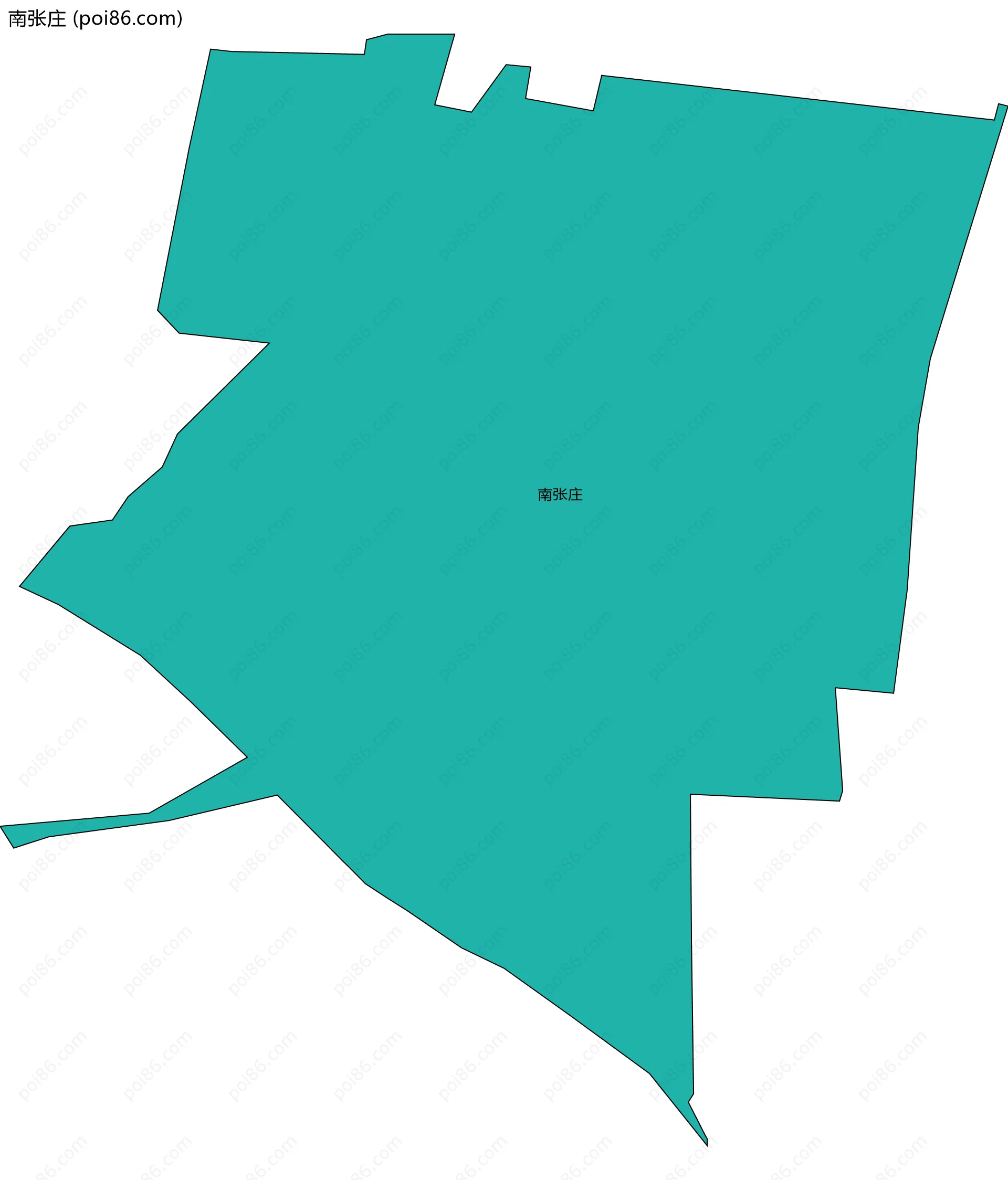 南张庄边界地图