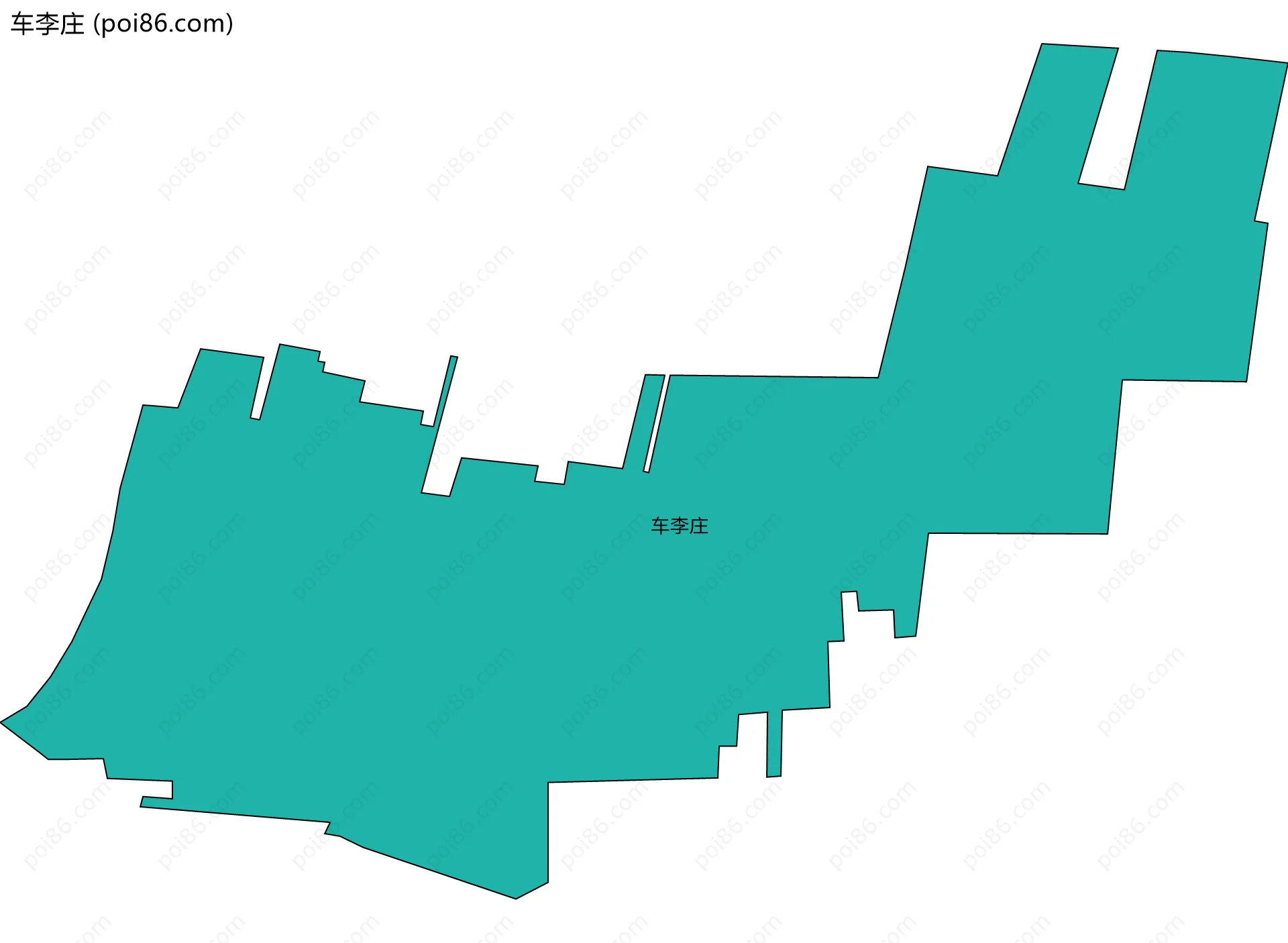 车李庄边界地图